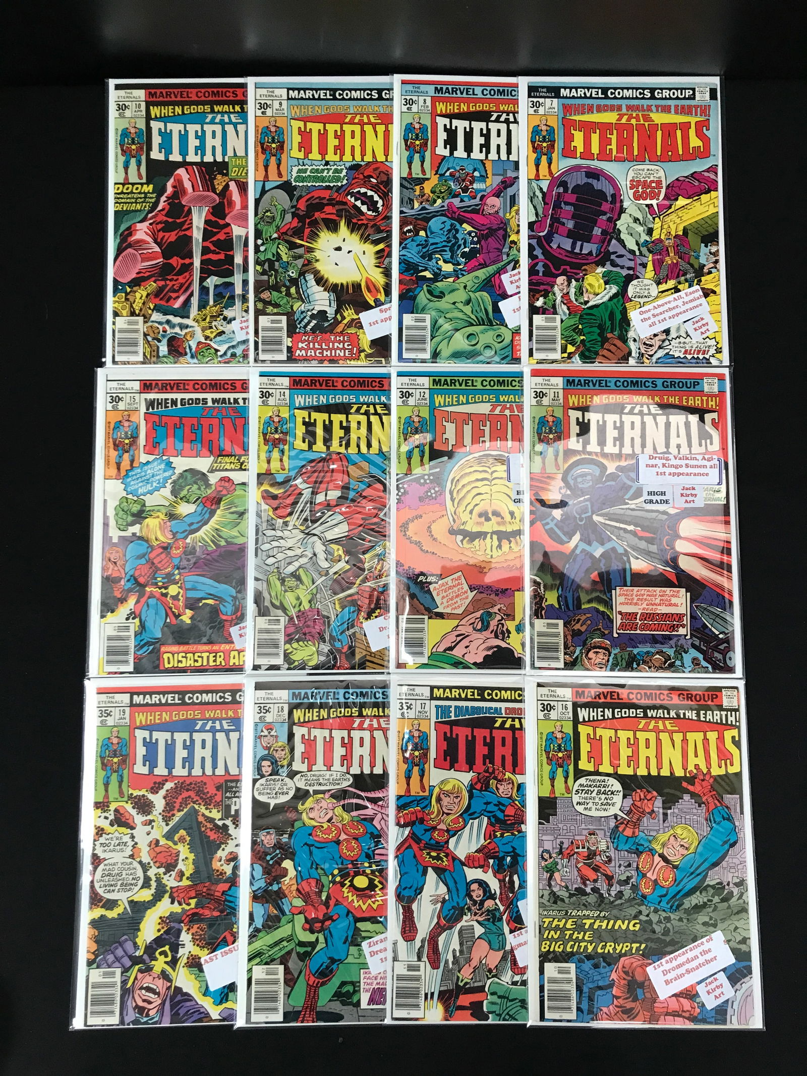 LOT OF 12 ETERNALS COMICS (MARVEL) (1 of 1)