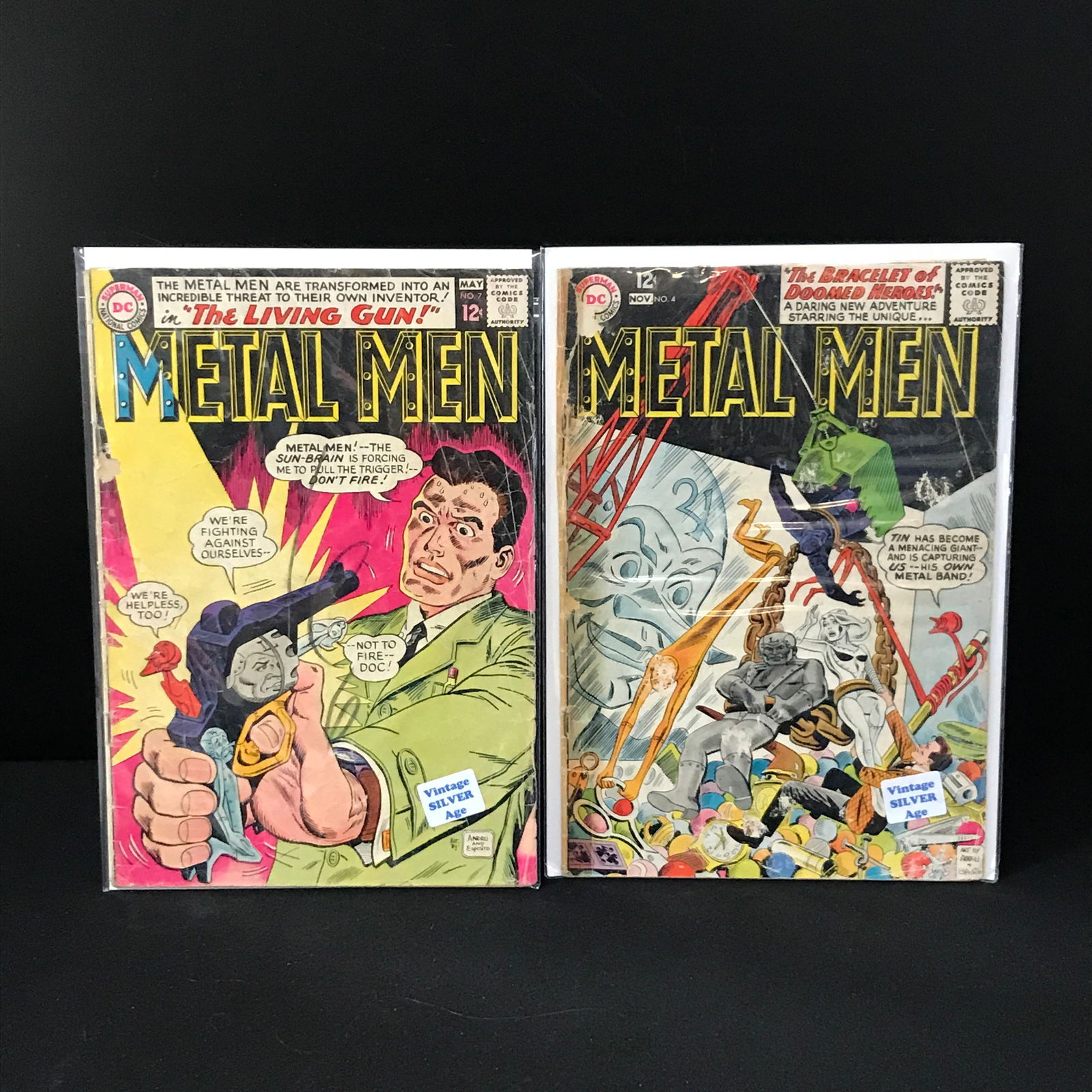 LOT OF 2 METAL MEN COMICS #4 AND #7 (DC) (1 of 1)