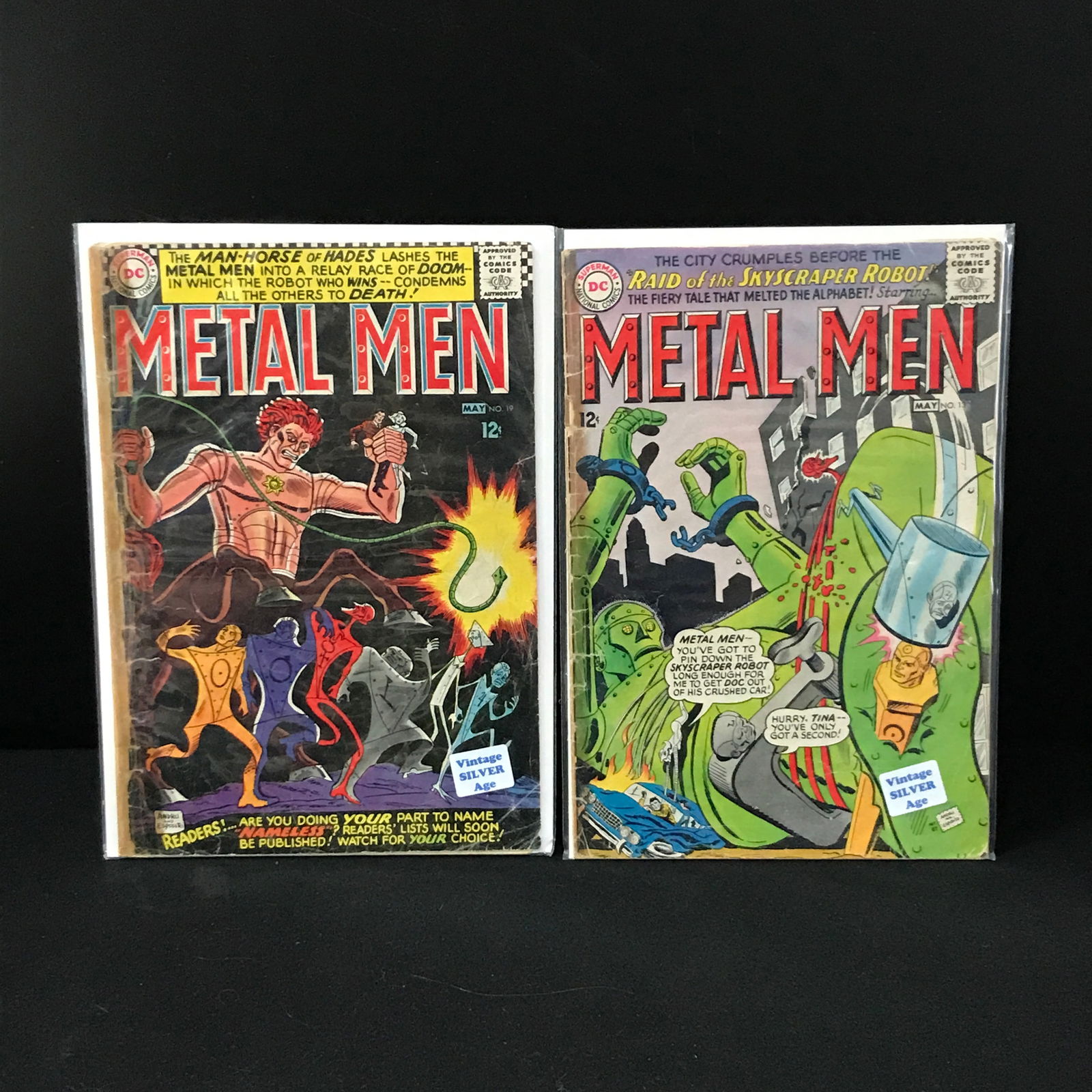 LOT OF 2 METAL MEN COMICS #13 AND #19 (DC) (1 of 1)