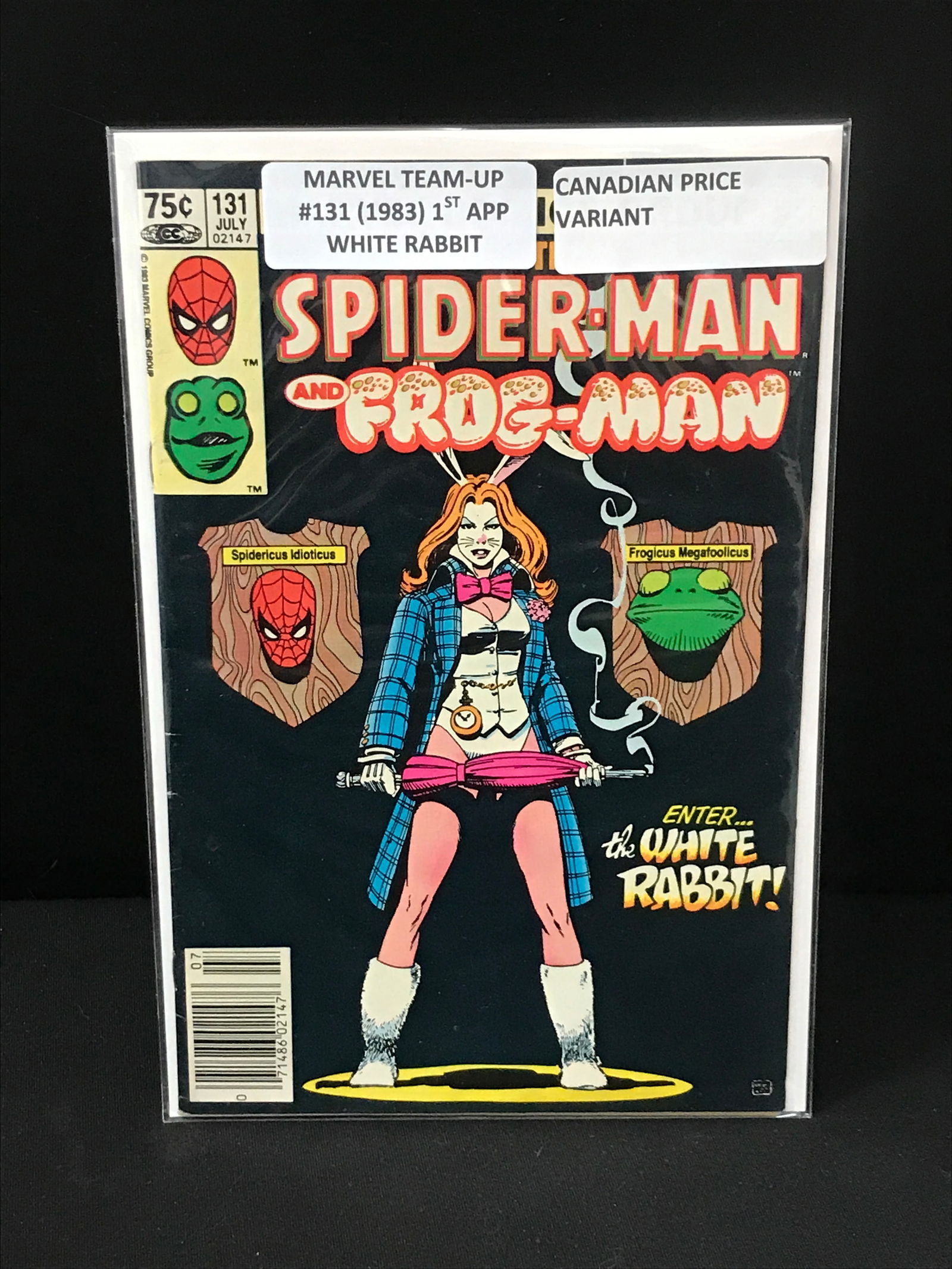 MARVEL TEAM UP SPIDERMAN AND FROGMAN #131 1ST APPEARANCE OF WHITE RABBIT (MARVEL COMICS) (1 of 1)
