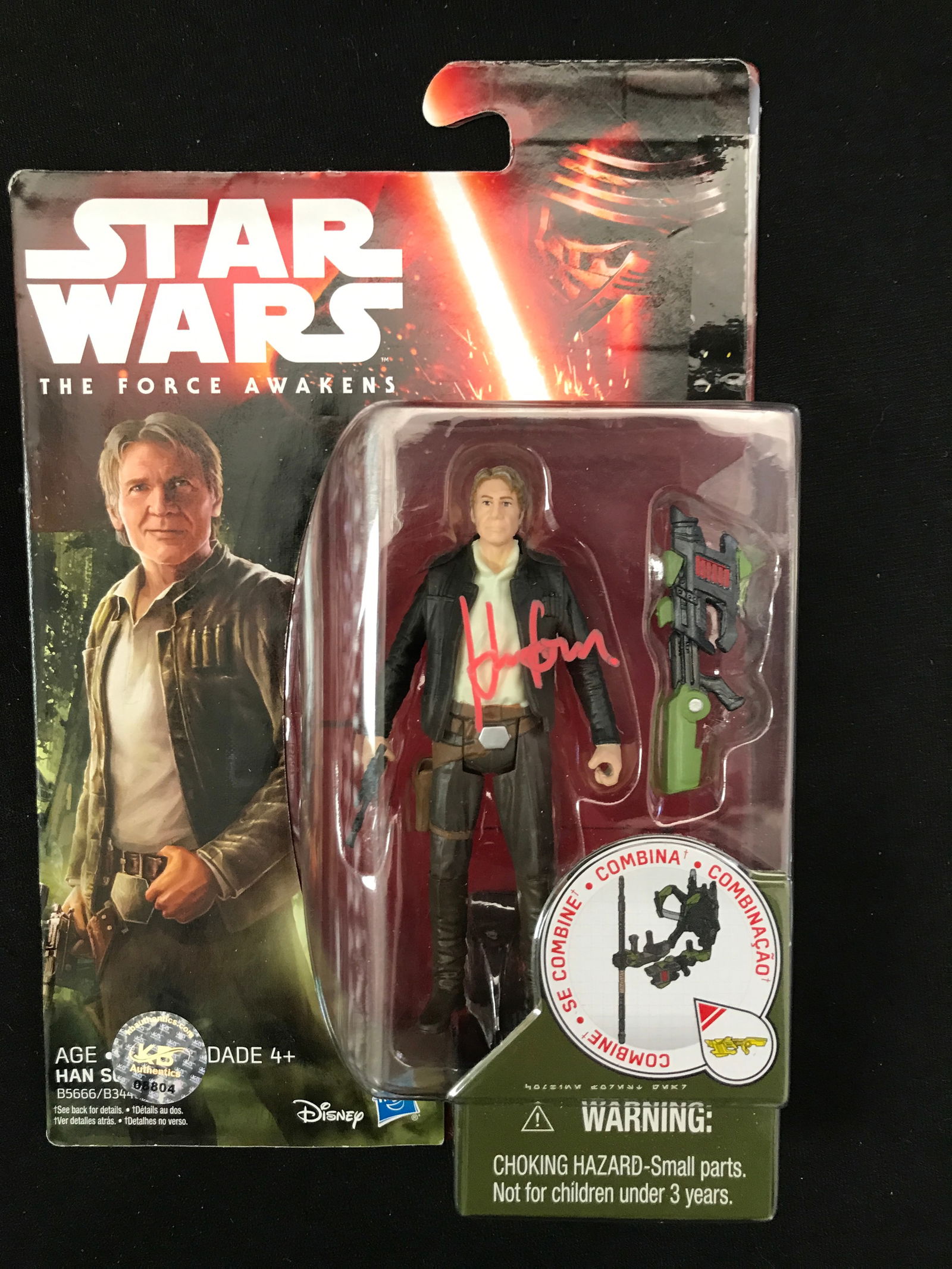 HARRISON FIRD SIGNED ON CARD TOY FIGURE KB COA (1 of 2)