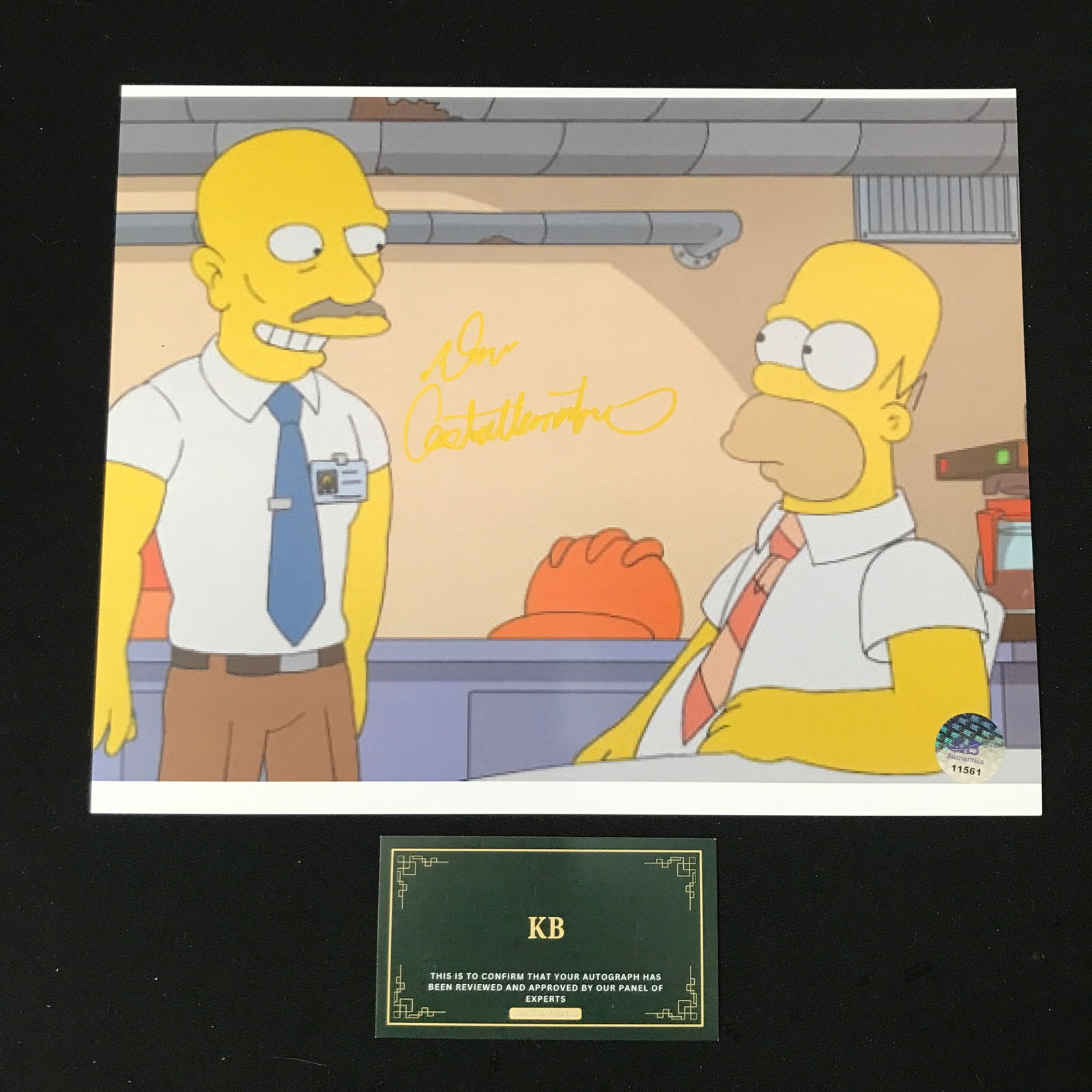 DAN CASTELLANETA SIGNED HOMER SIMPSON 8X10 (KB COA) (1 of 1)