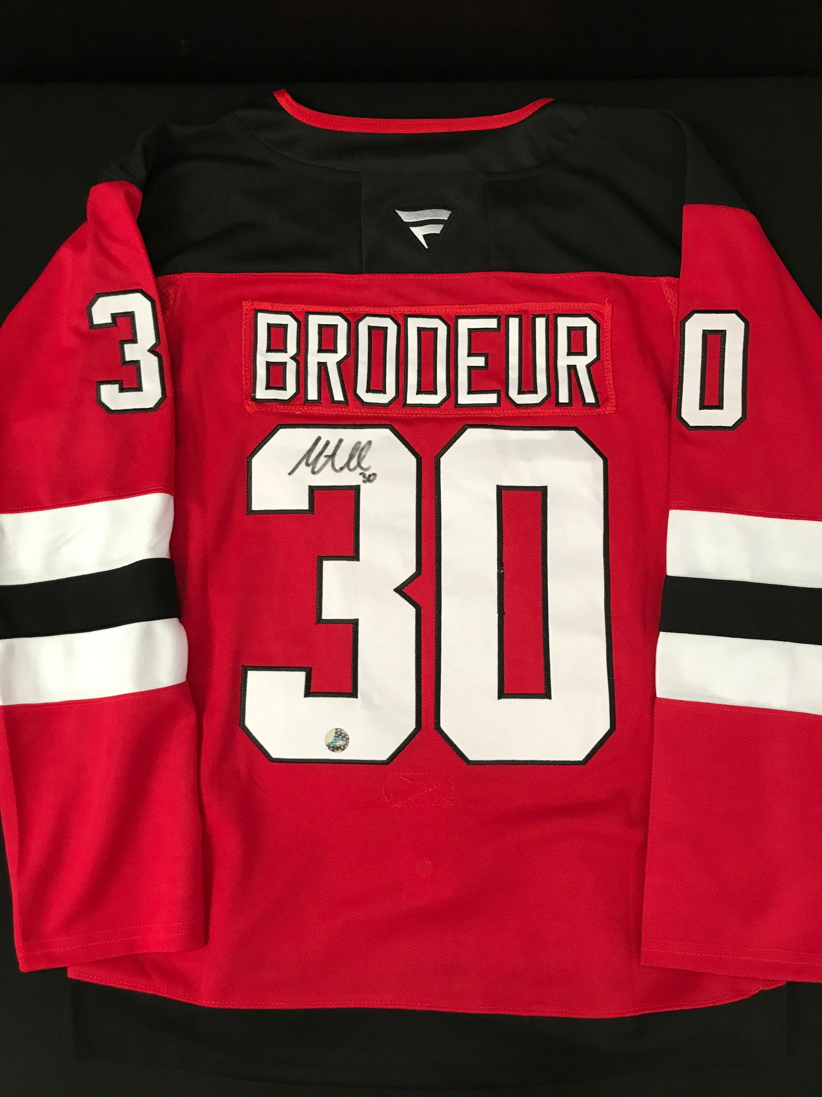 MARTIN BRODEUR SIGNED NEW JERSEY DEVILS JERSEY (KB COA) (1 of 3)