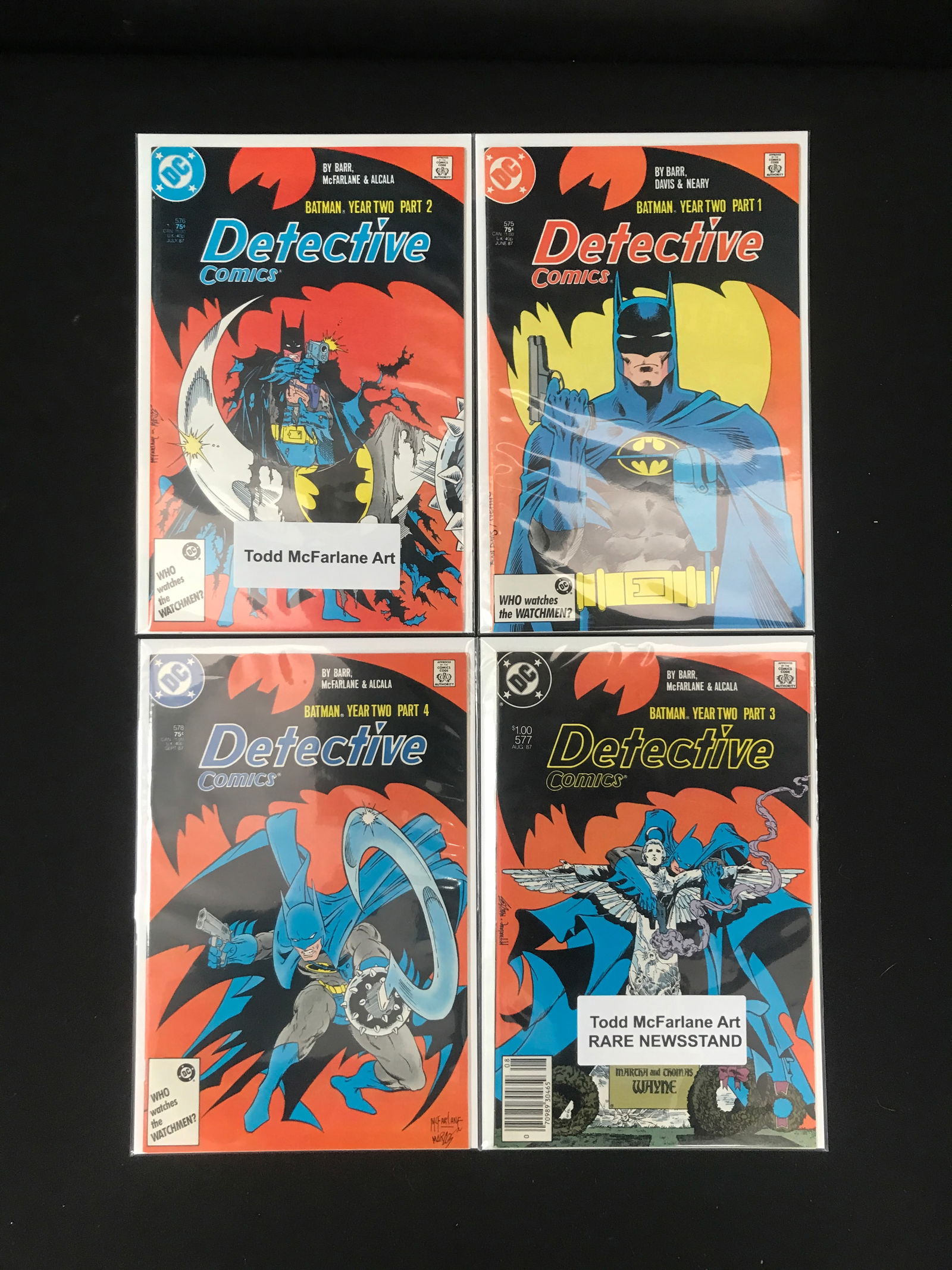 LOT OF 4 DETECTIVE COMICS BATMAN YEAR 2 #1-4 (DC COMICS) (1 of 1)