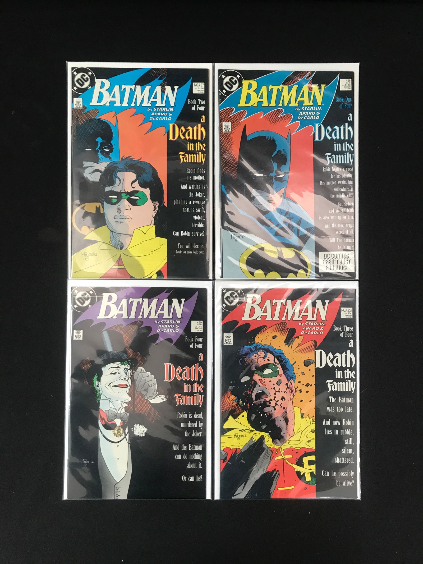 LOT OF 4 BATMAN A DEATH IN THE FAMILY COMICS #1-4 (DC COMICS) (1 of 1)