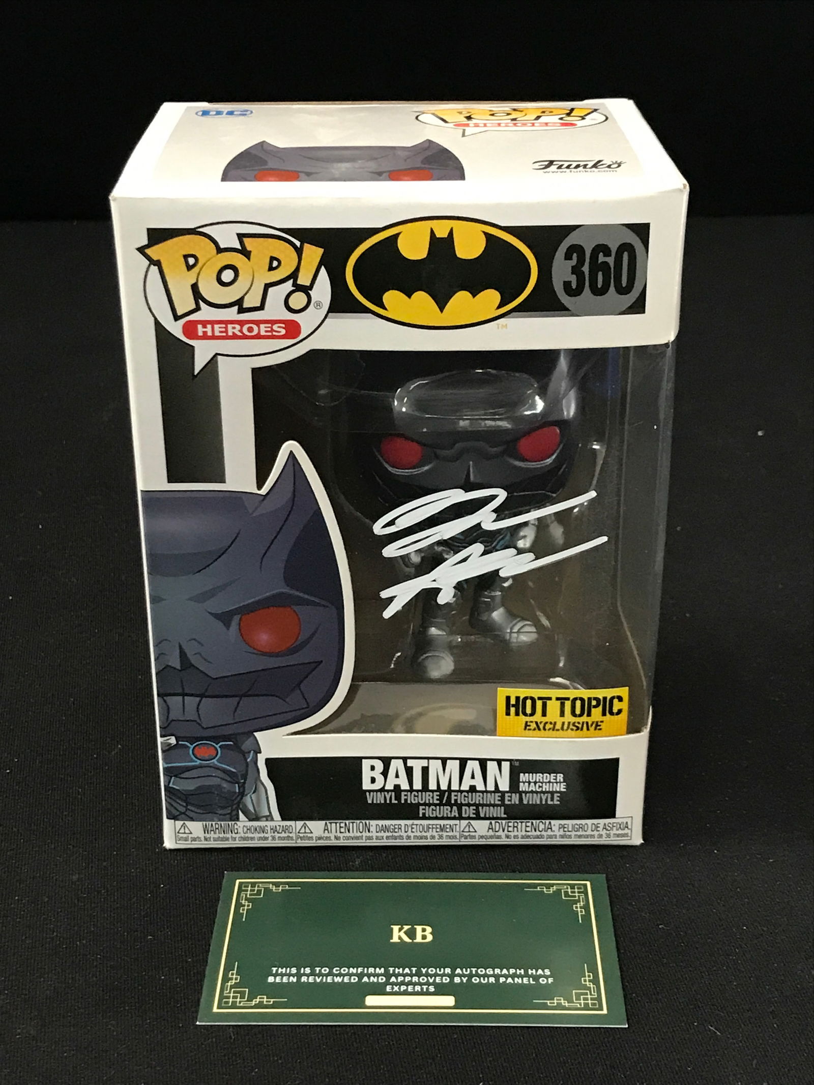 BEN AFFLECK SIGNED BATMAN FUNKO POP (KB COA) (1 of 2)
