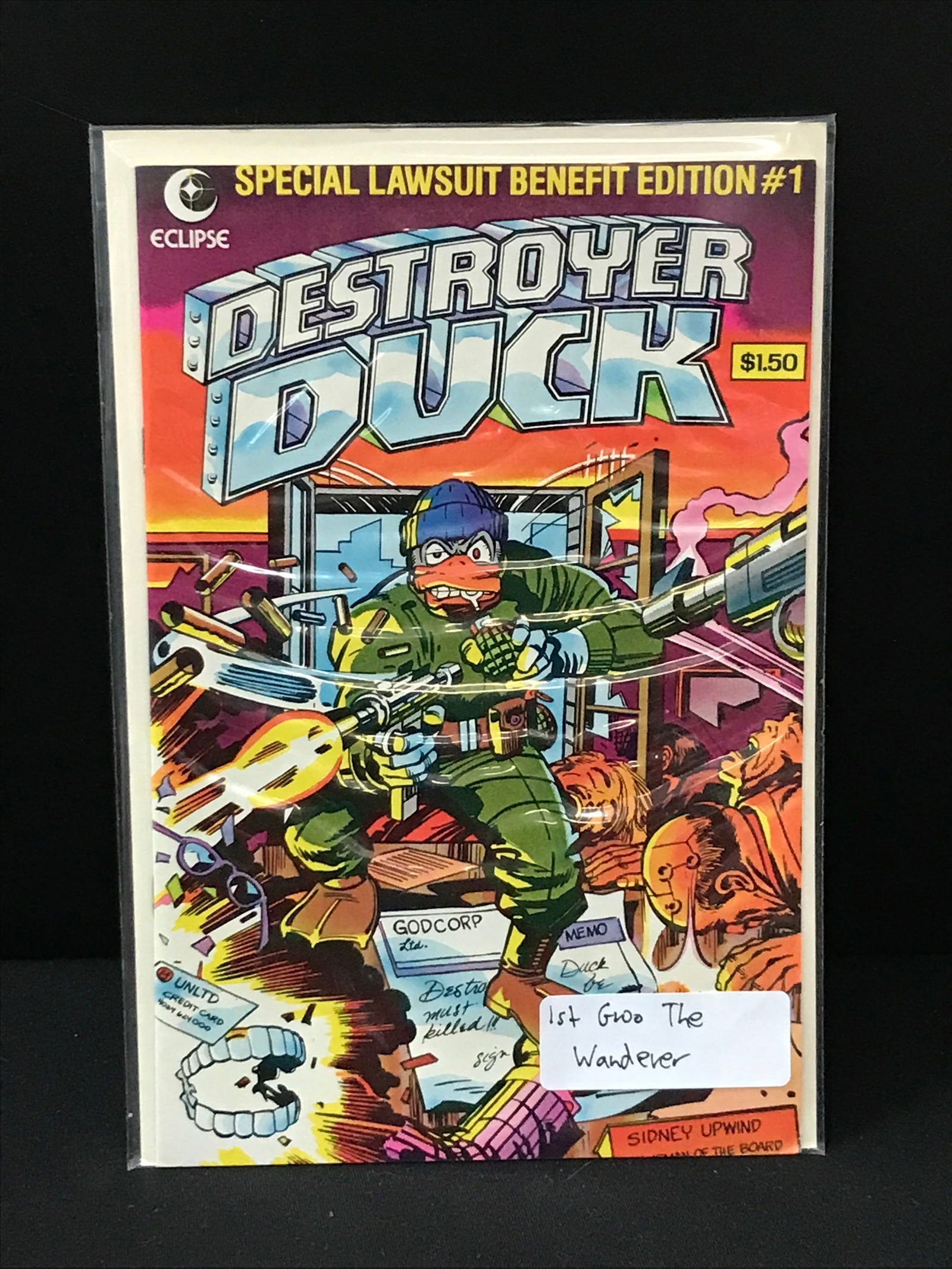 ECLIPSE COMICS NO.1 DESTROYER DUCK (1 of 1)