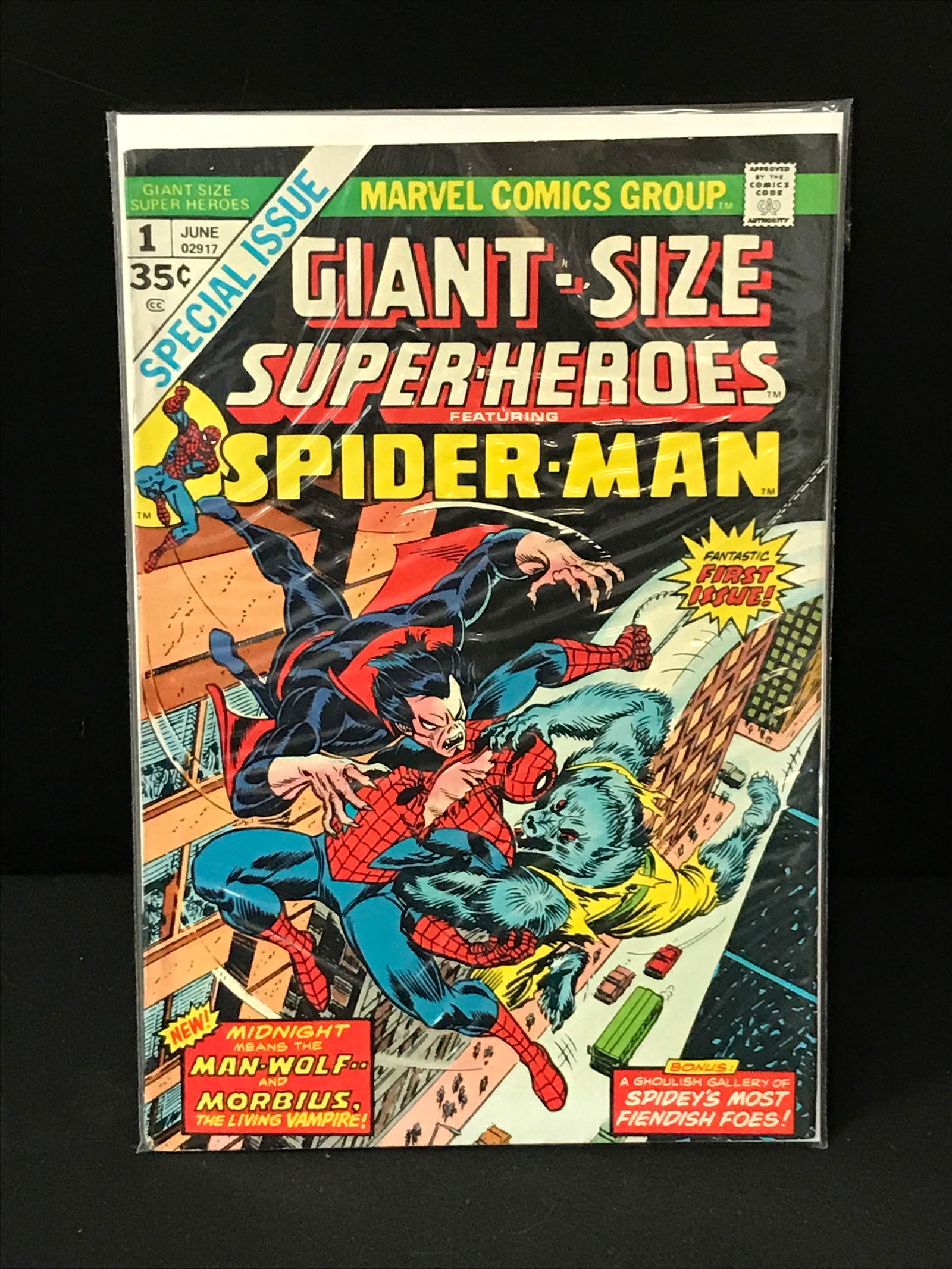 MARVEL COMICS NO.1 GIANT SIZE SUPER HEROS SPIDERMAN (1 of 1)