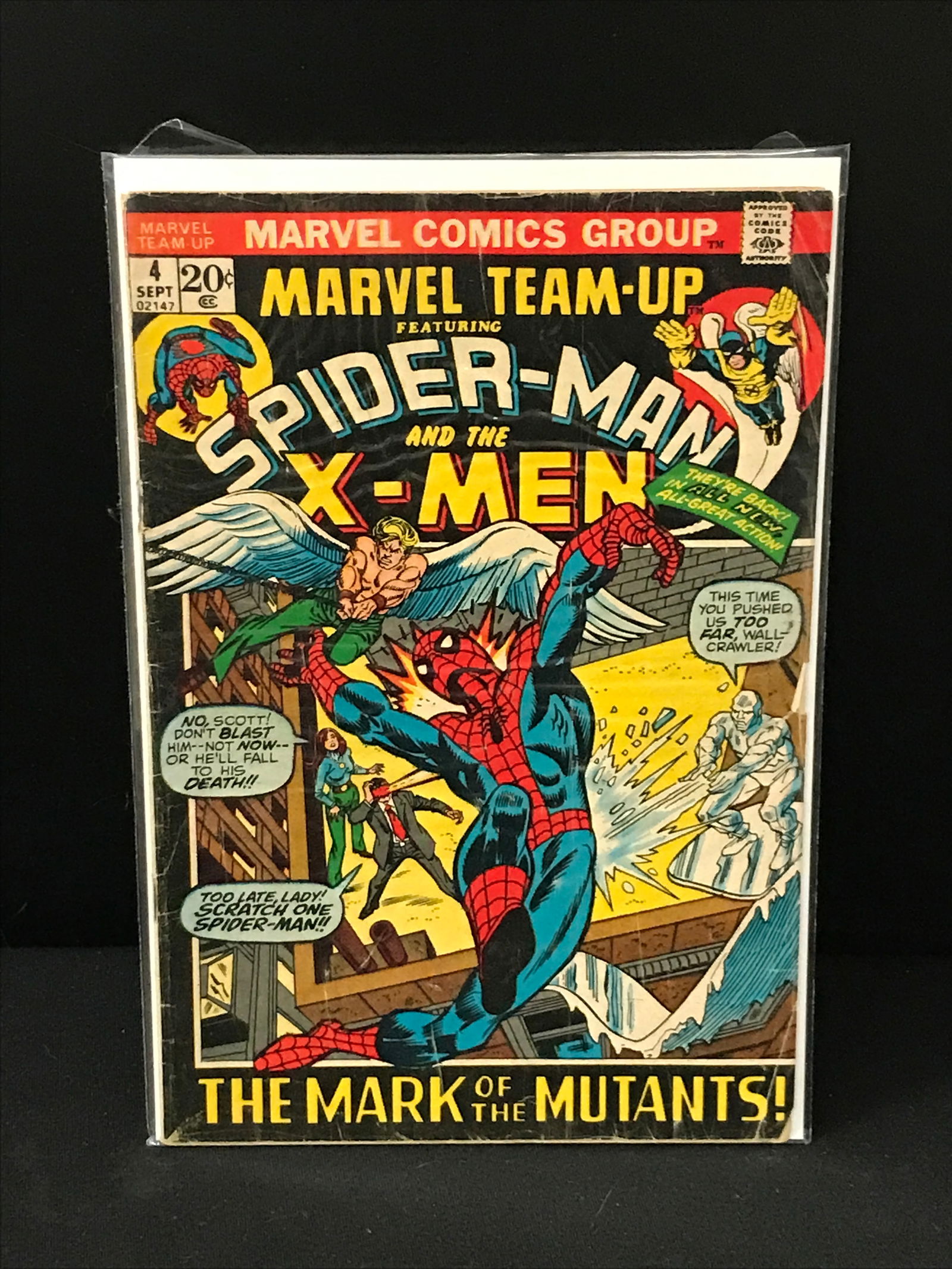 MARVEL COMCIS NO.4 MARVEL TEAM UP SPIDERMAND AND THE X-MEN (1 of 1)
