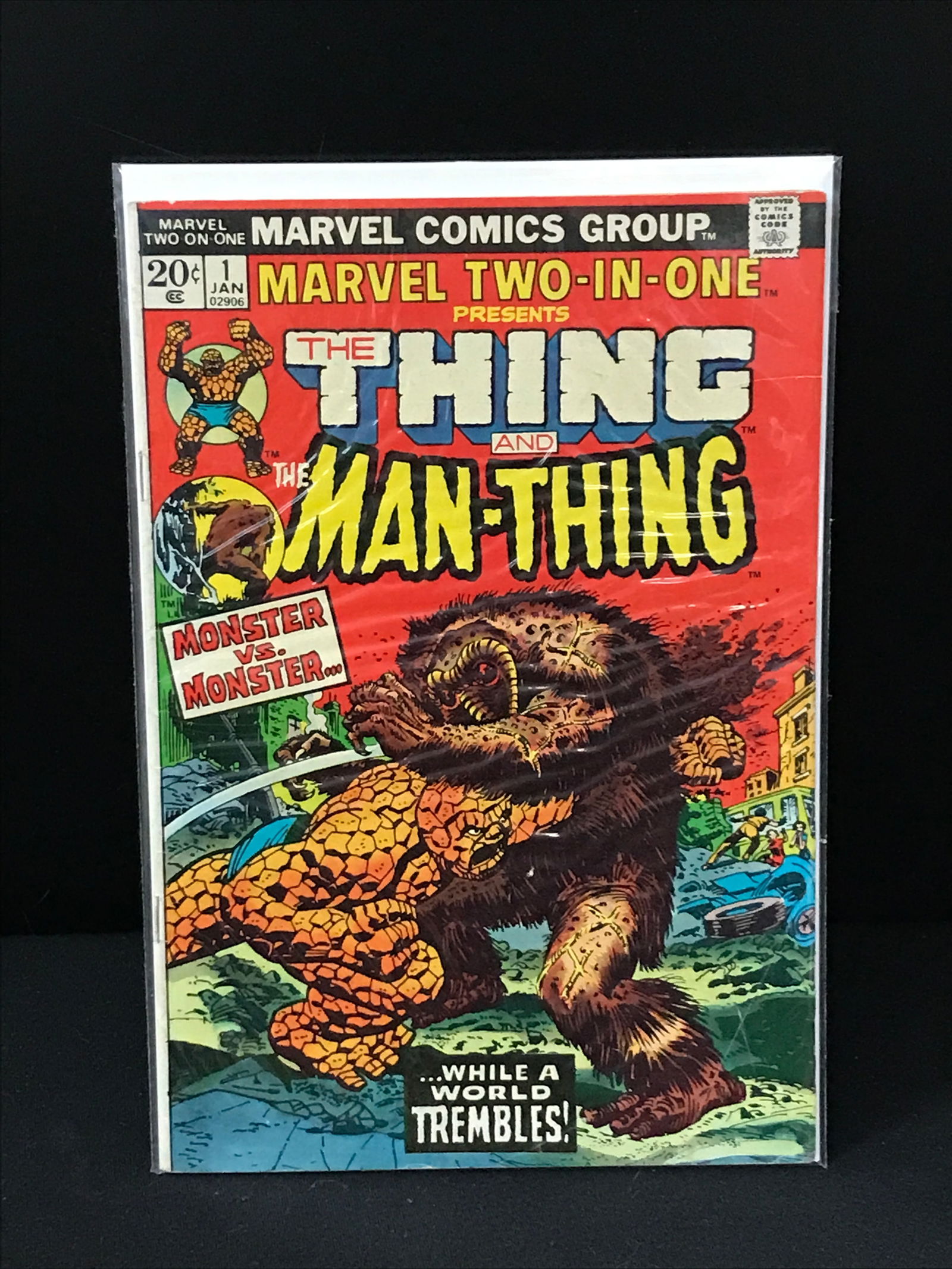 MARVEL COMICS NO.1 MARVEL TWO IN ONE THE THING AND MAN-THING (1 of 1)