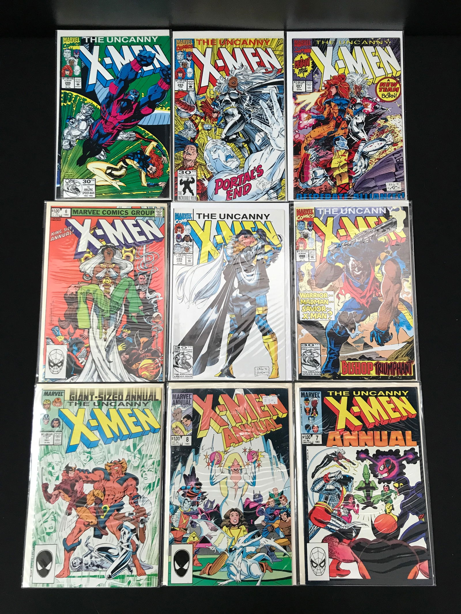 LOT OF 9 X-MEN COMICS (MARVEL COMICS) (1 of 1)