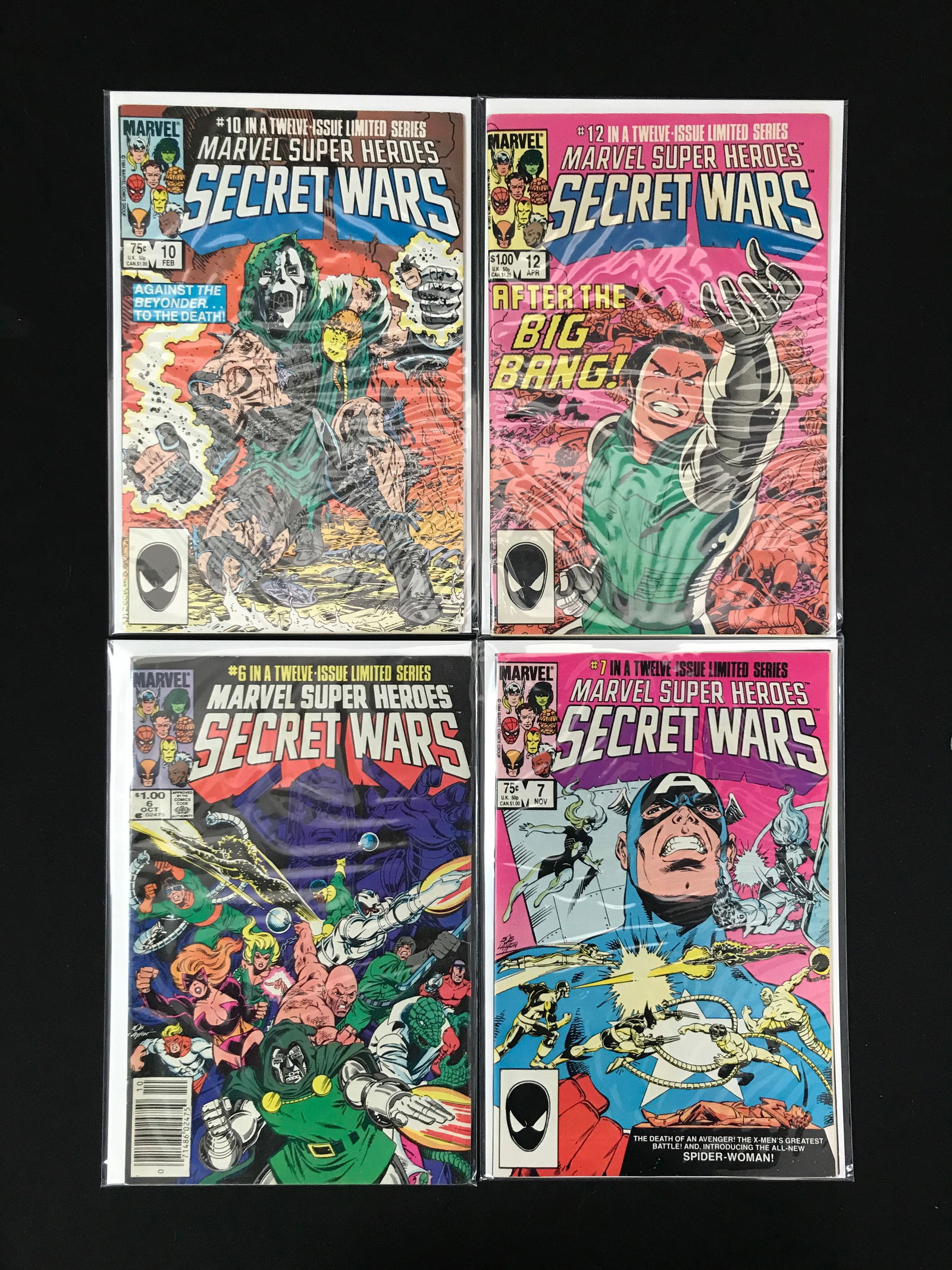 LOT OF 4 SECRET WARS COMICS (MARVEL COMICS) (1 of 1)