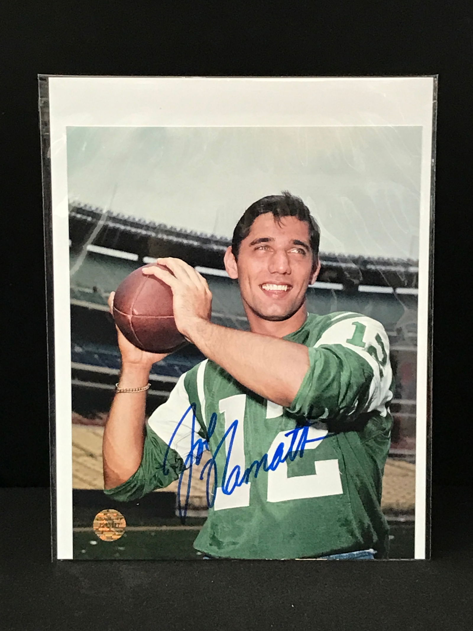 JOE NAMATH SIGNED 8X10 (ELITE AUTHENTICATION COA) (1 of 2)