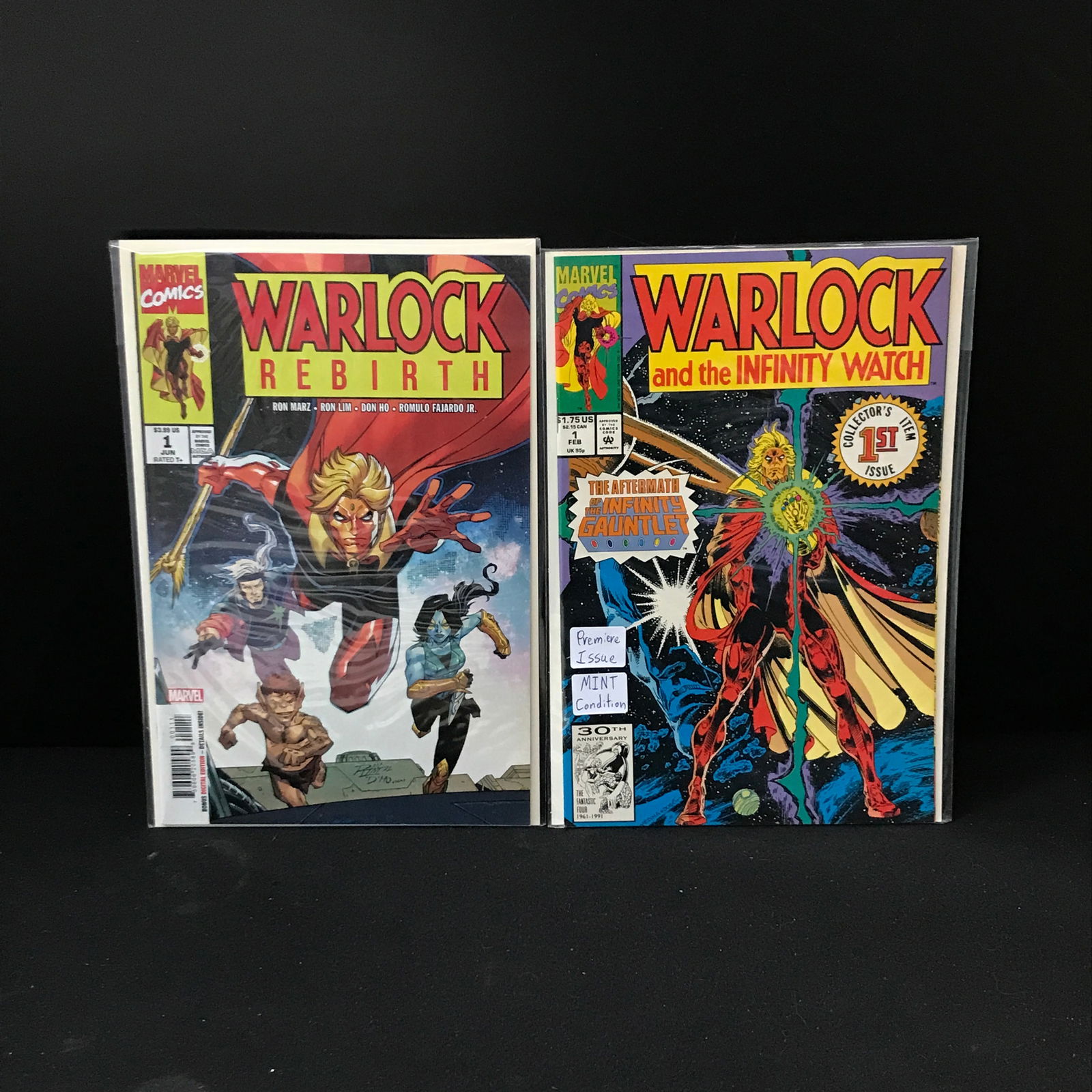 LOT OF 2 WARLOCK COMICS: WARLOCK REBIRTH #1 AND WARLOCK AND THE INFINITY WATCH #1 (MARVEL COMICS) (1 of 1)