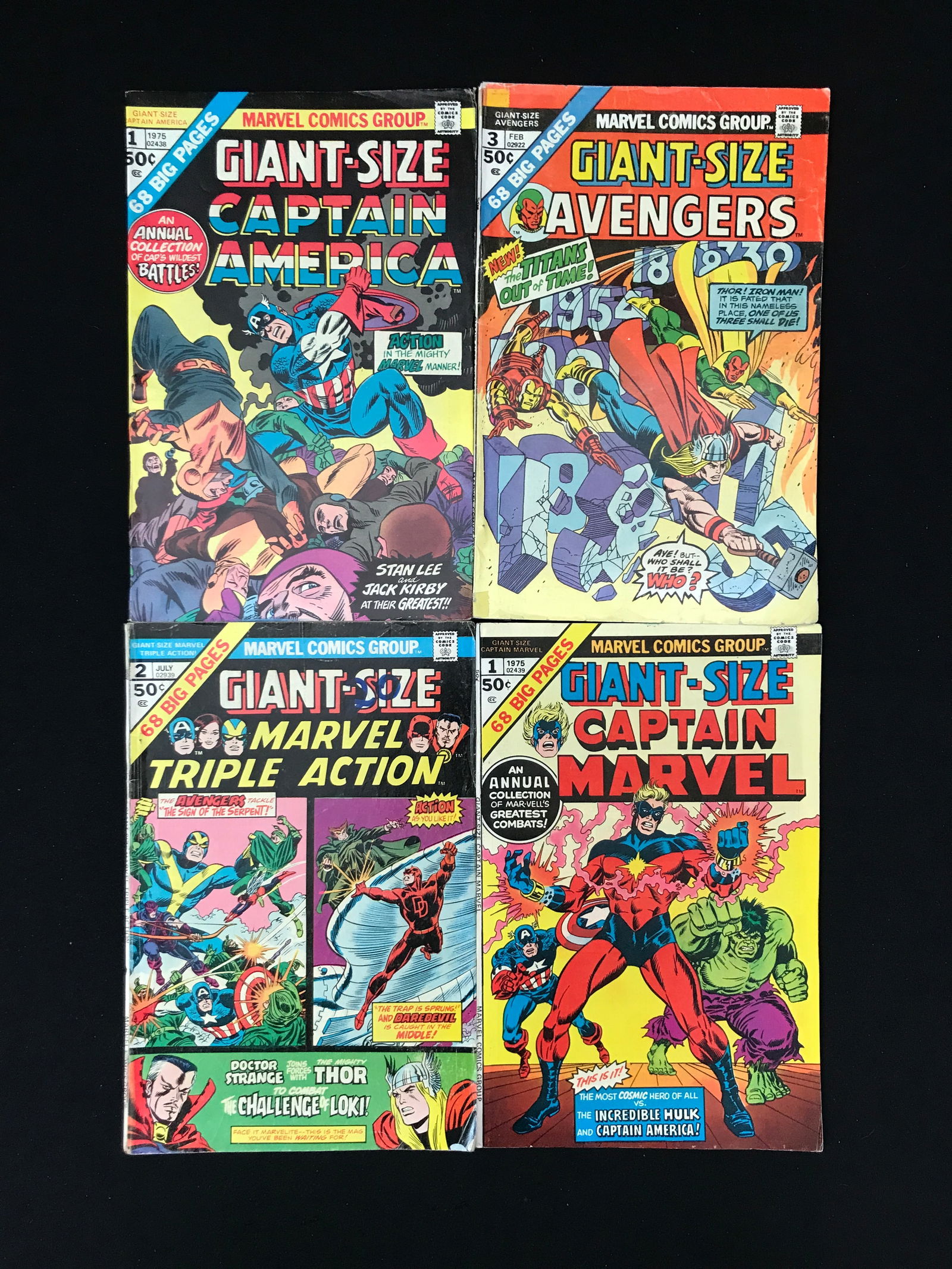 MARVEL COMICS BRONZE AGE NO.1 GIANT SIZE COMIC LOT (1 of 1)