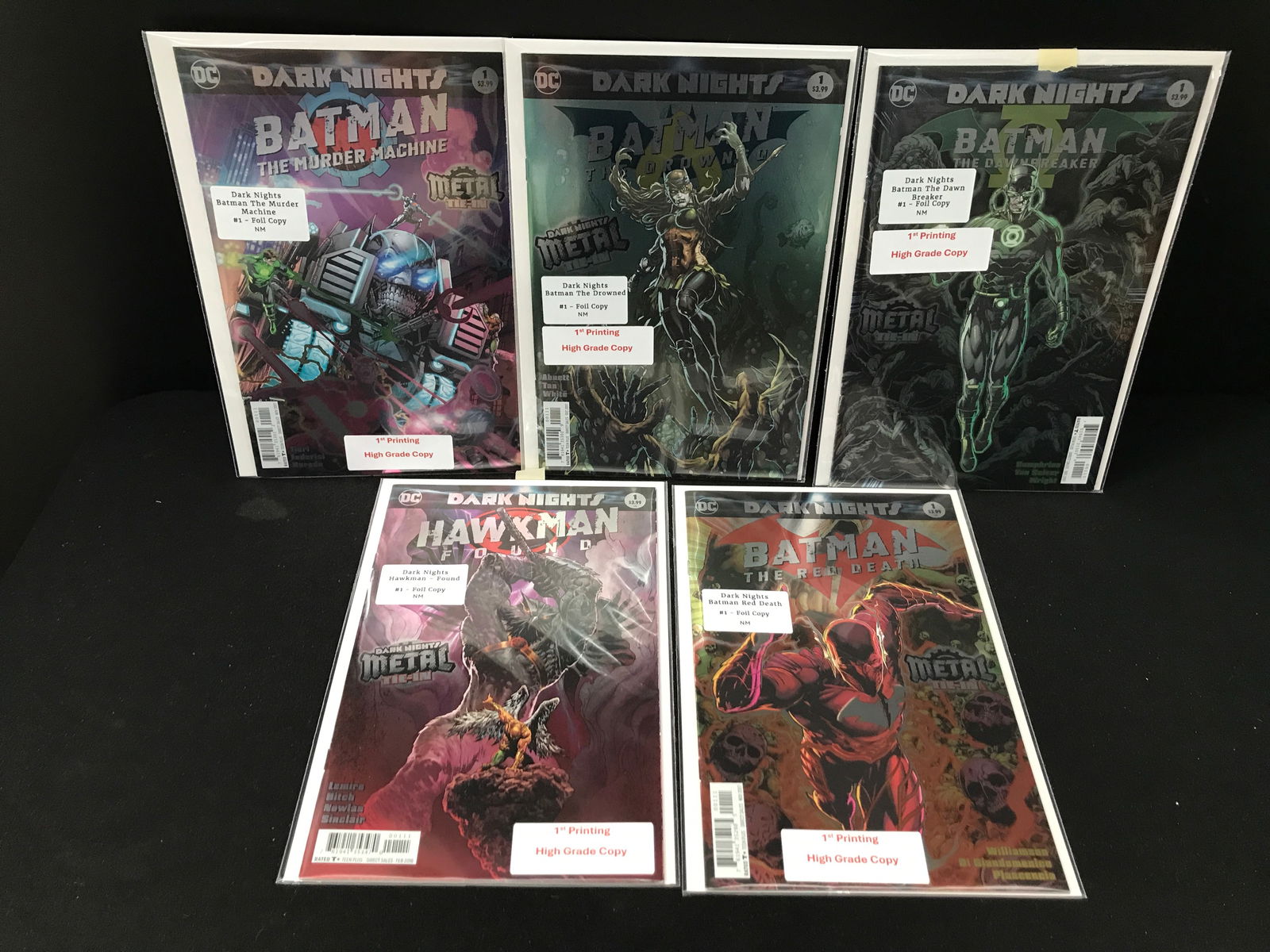 LOT OF 5 BATMAN COMICS DC COMICS (1 of 1)