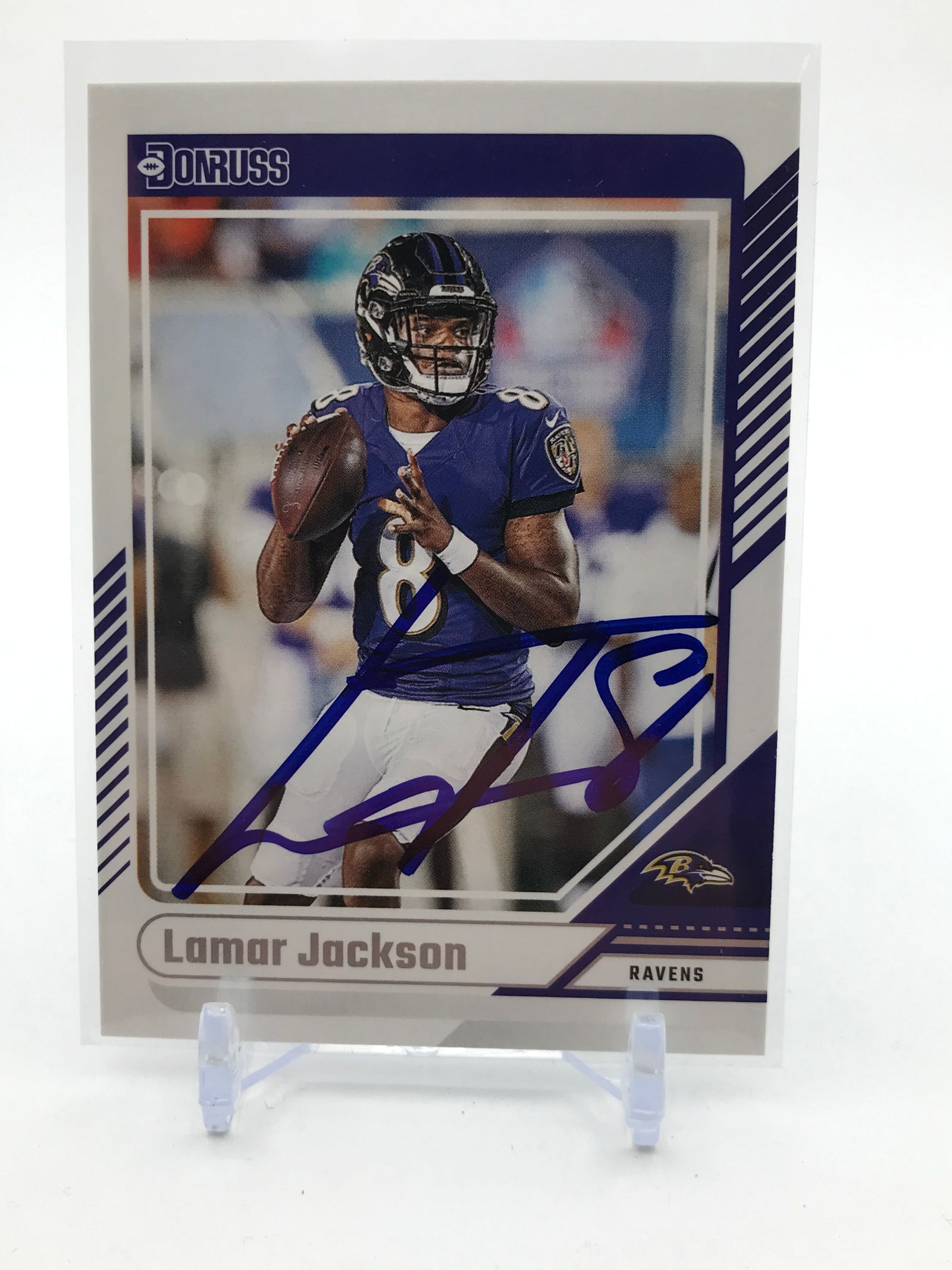 LAMAR JACKSON SIGNED TRADING CARD (1 of 1)