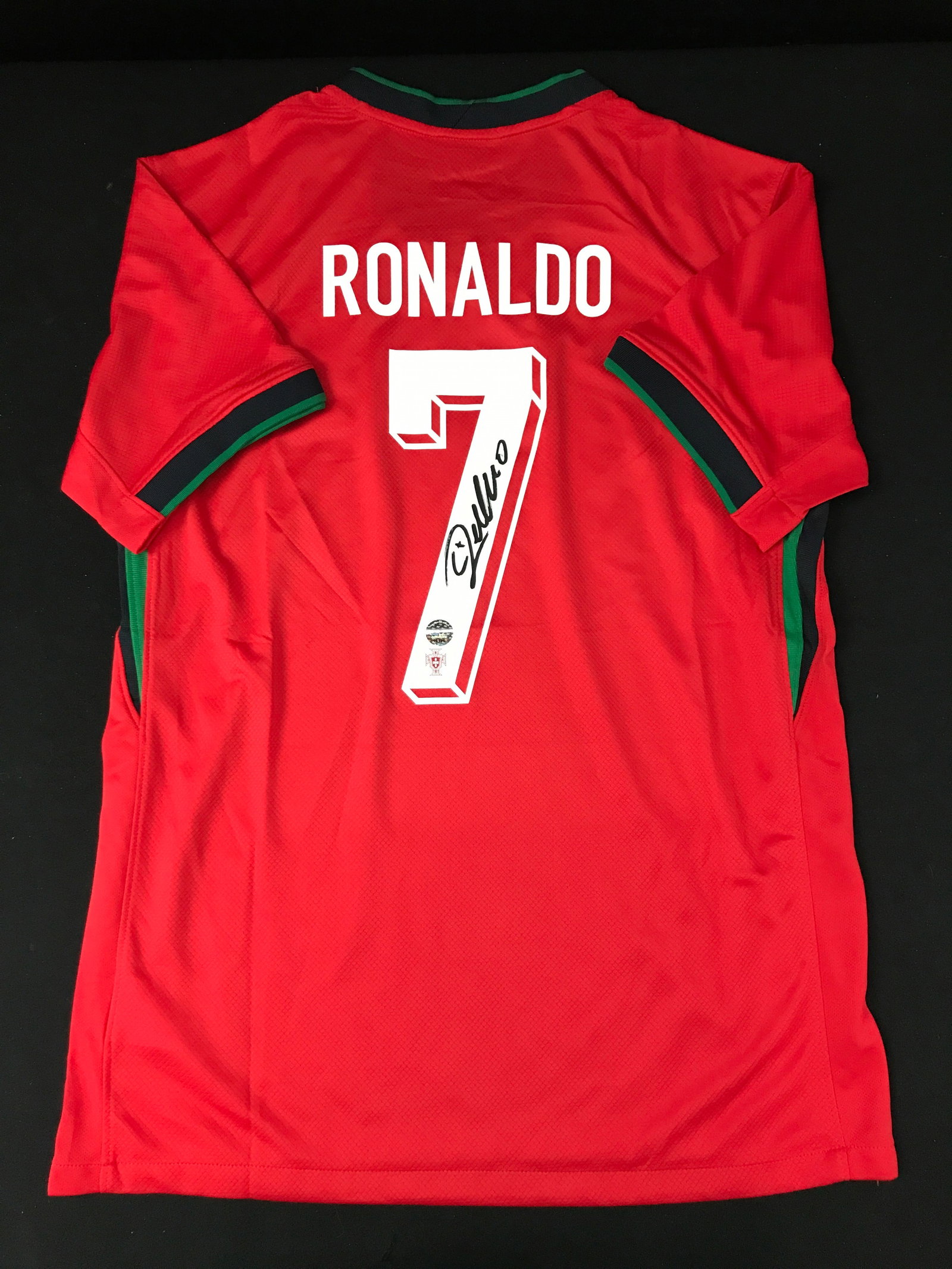 CHRISTIANO RONALDO SIGNED PORTUGAL SOCCER JERSEY (KB COA): Prices are in Canadian dollars