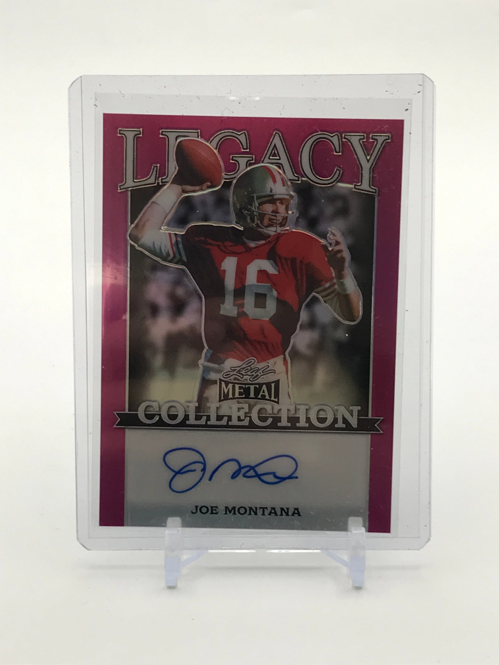 JOE MONTANA SIGNED LEAF METAL COLLECTION 5/7: Prices are in Canadian dollars