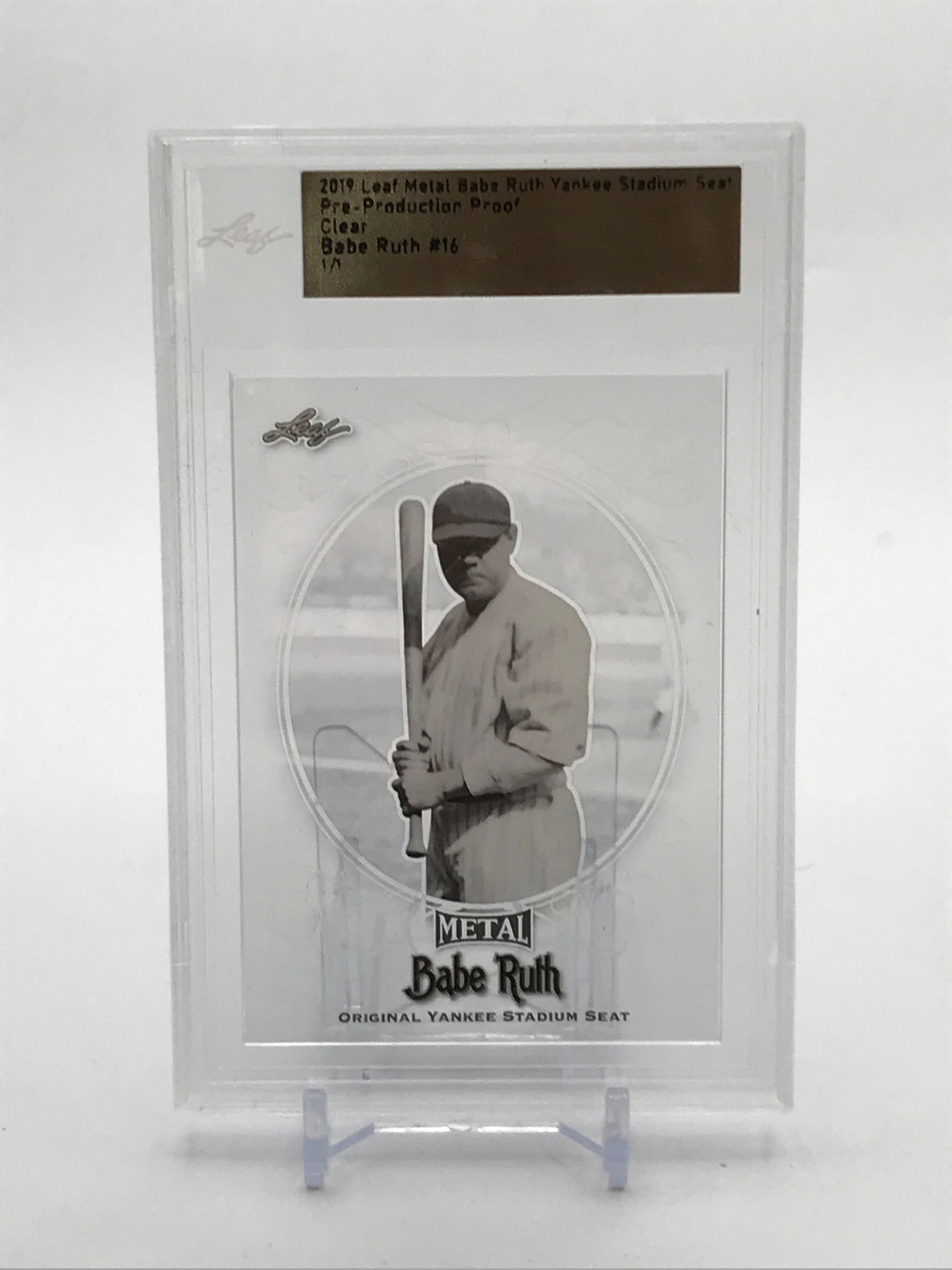 2019 LEAF METAL BABE RUTH PRE PRODUCTION PROOF #16 1/1 (1 of 2)