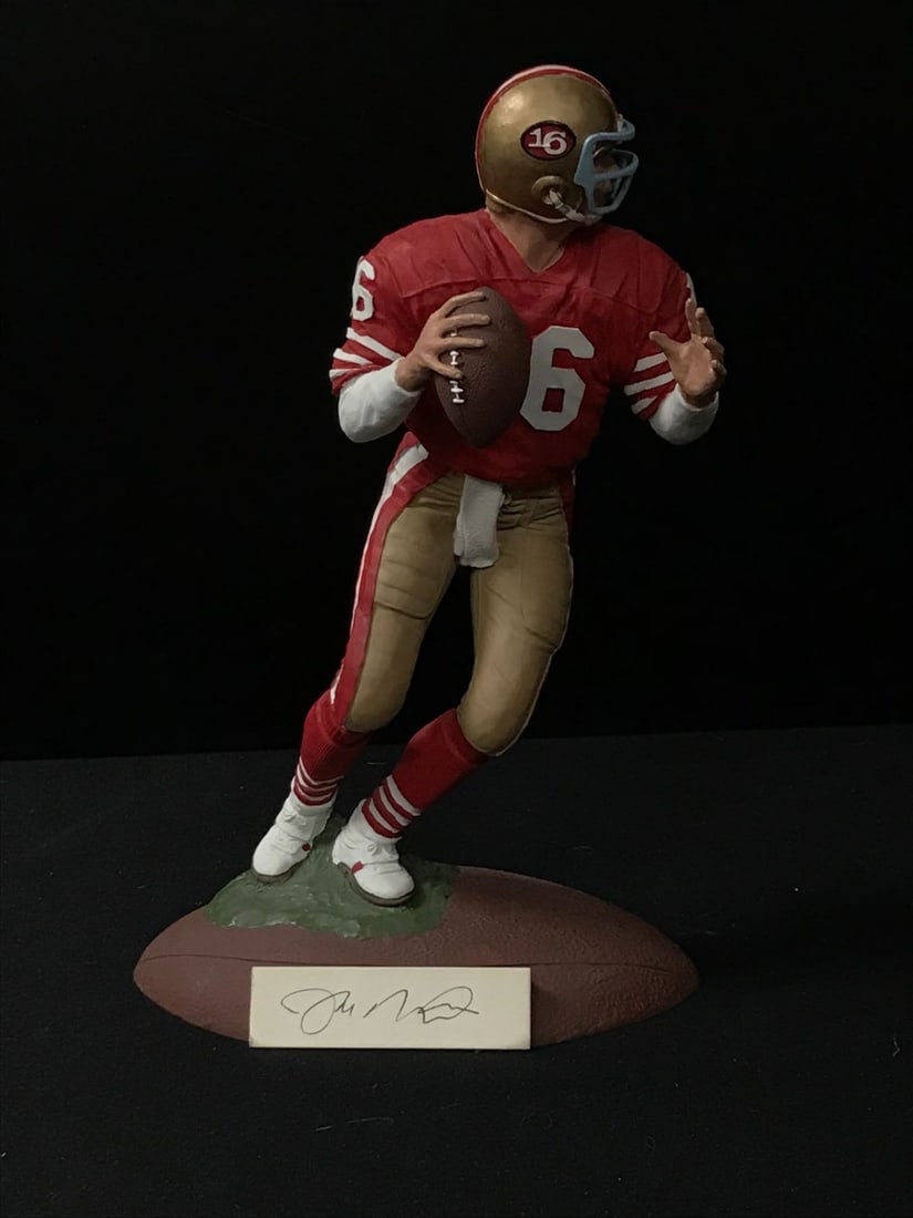 JOE MONTANA SIGNED GARTLAN STATUE NUMBERED 2/20: Prices are in Canadian dollars