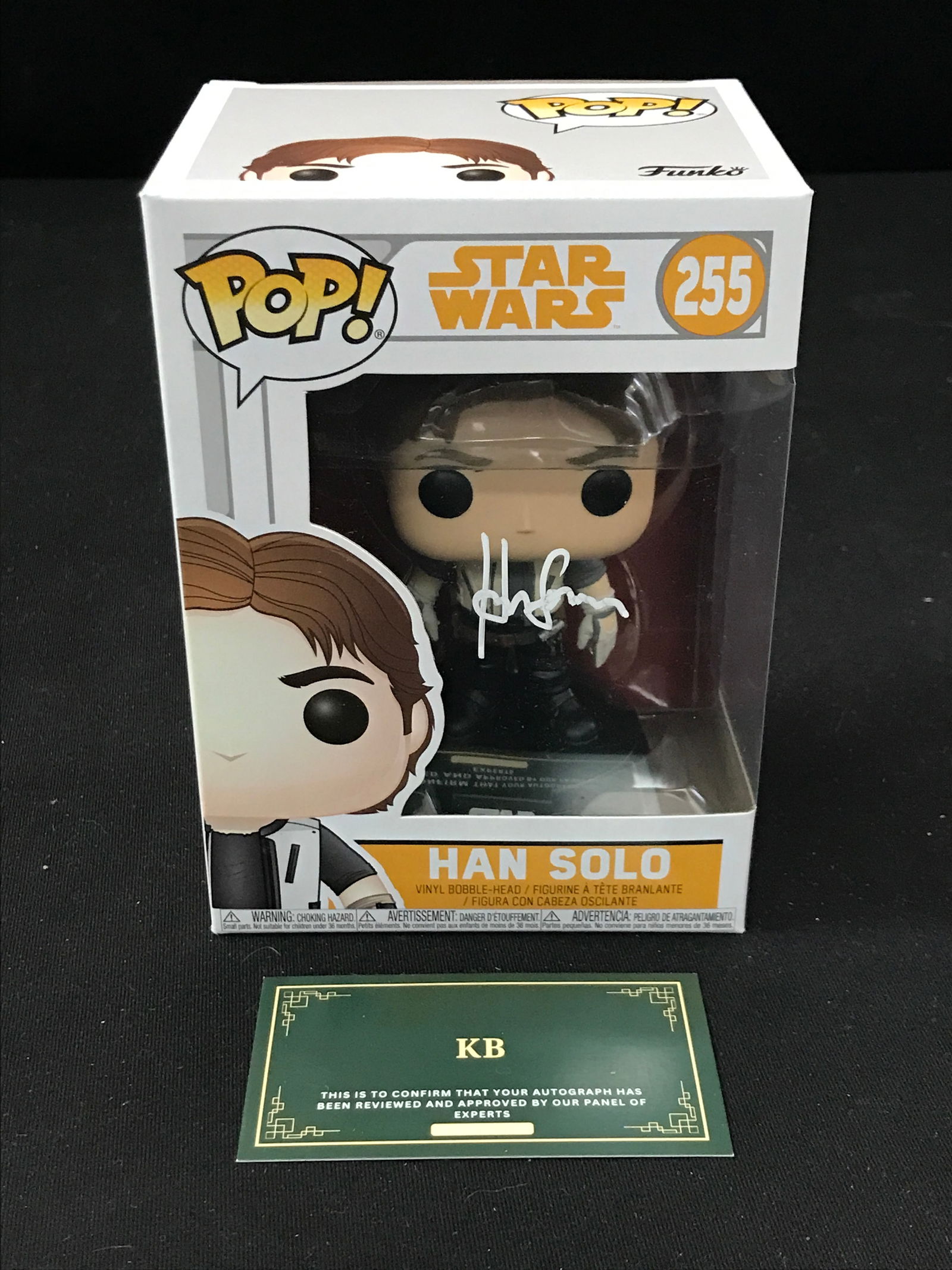 HARRISON FORD SIGNED HANS SOLO FUNKO (KB COA) (1 of 2)
