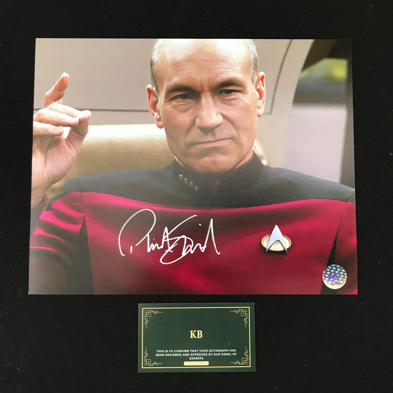 PATRICK STEWART SIGNED STAR TREK 8X10 PHOTO KB AUTHENTICS COA (1 of 1)