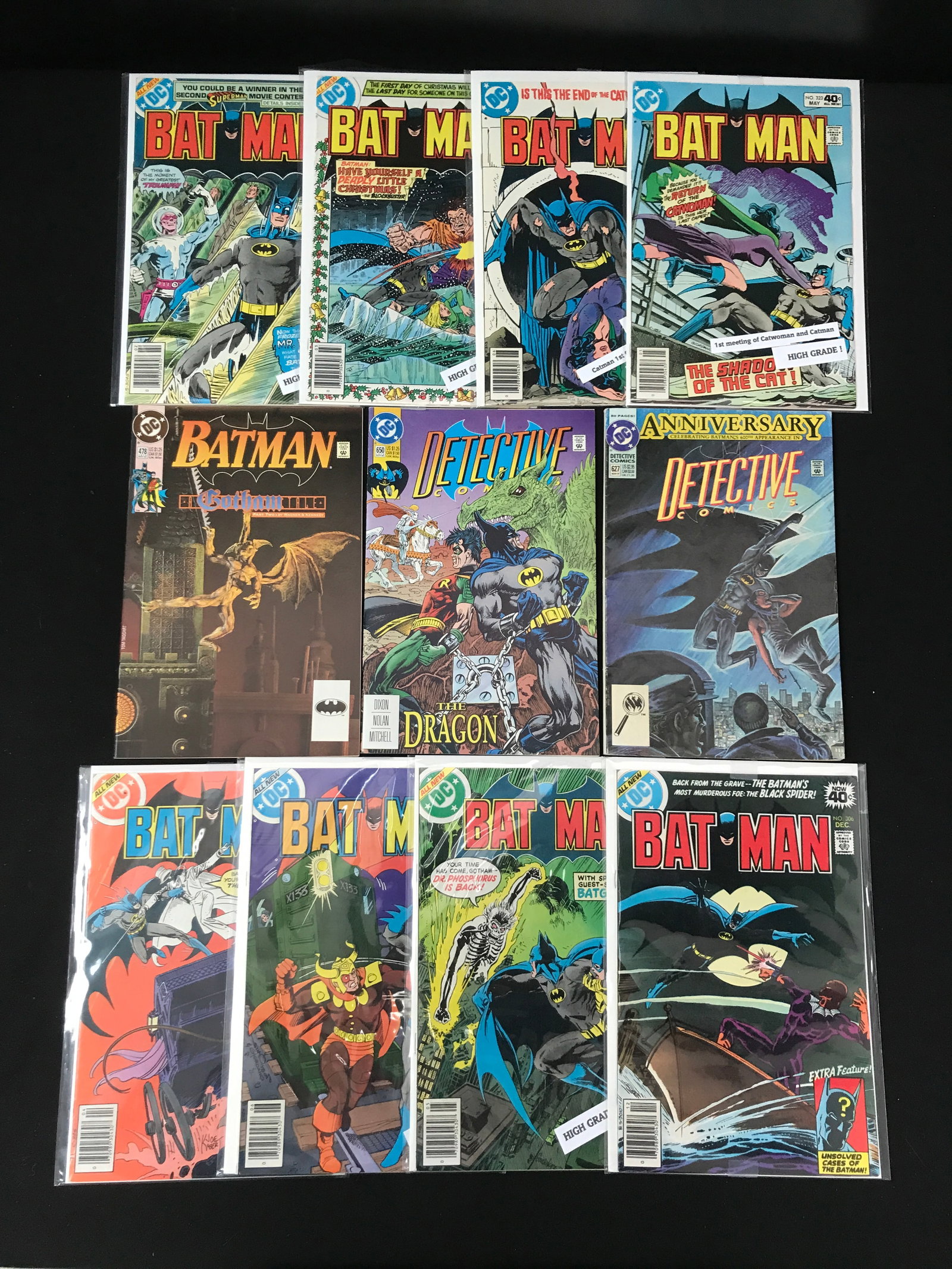 LOT OF BATMAN AND DETECTIVE COMICS (DC): Prices are in Canadian dollars