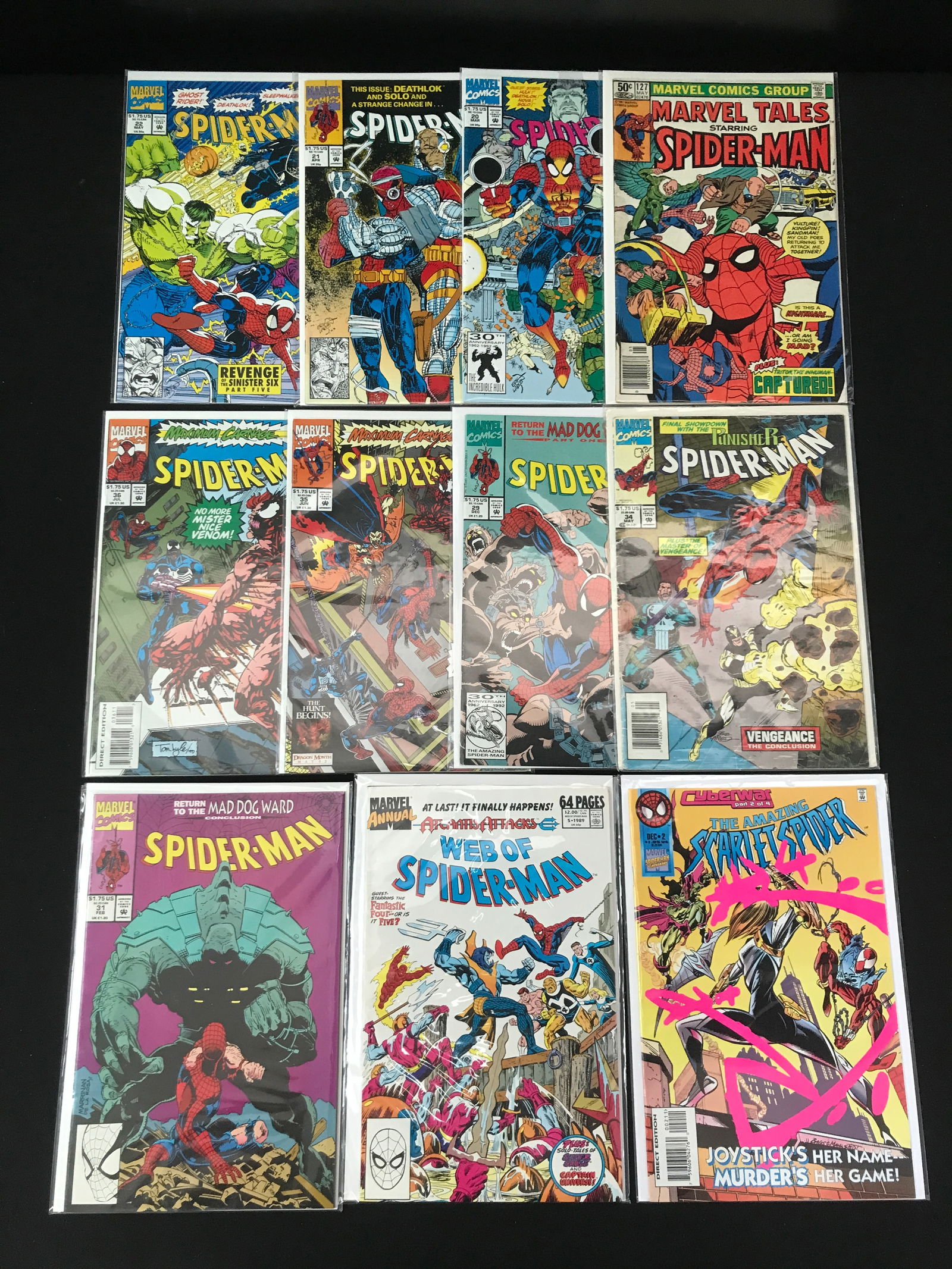 LOT OF 11 SPIDERMAN COMICS (MARVEL) (1 of 1)