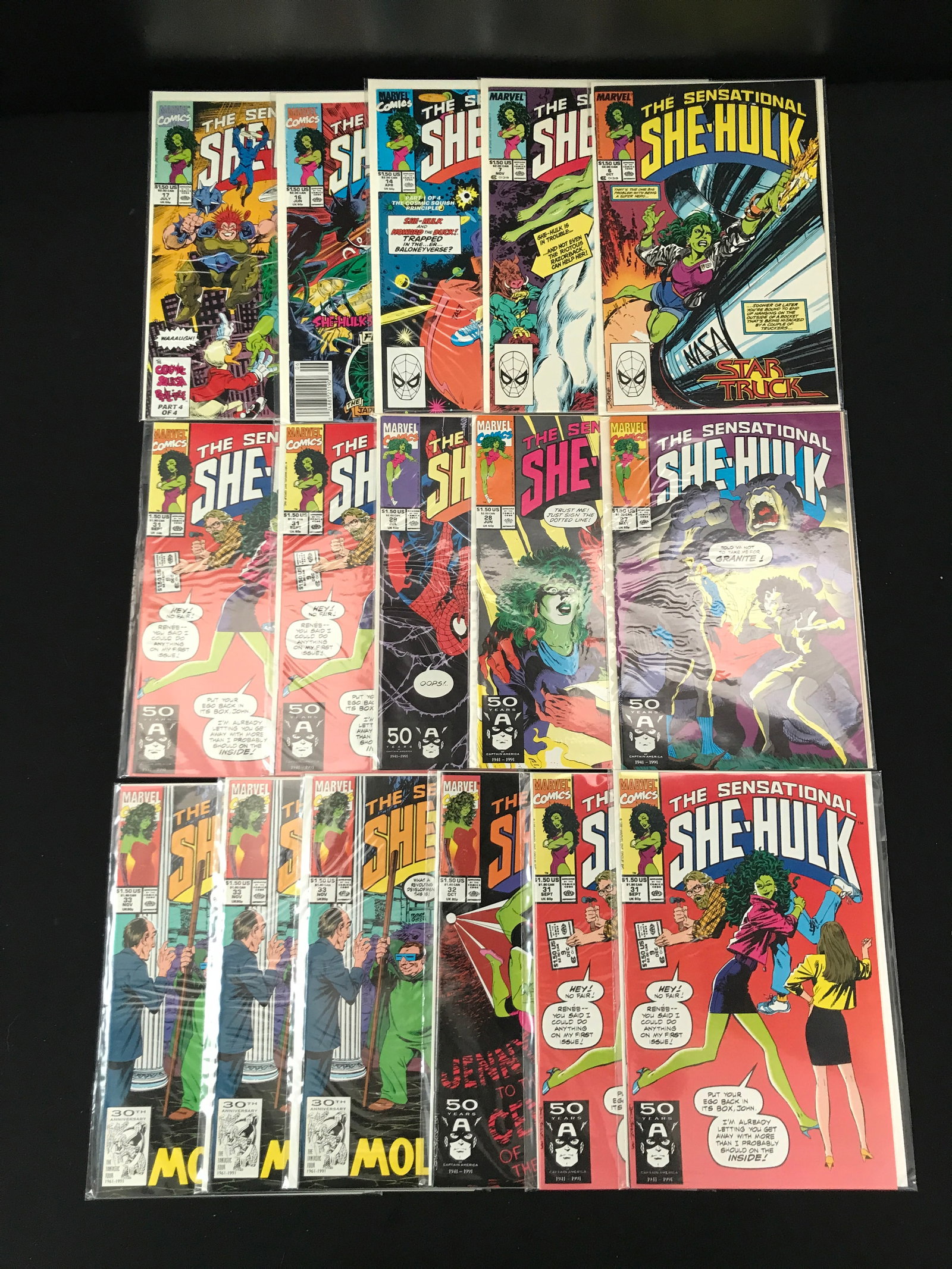 LOT OF 16 SENSATIONAL SHE HULK COMICS (MARVEL): Prices are in Canadian dollars