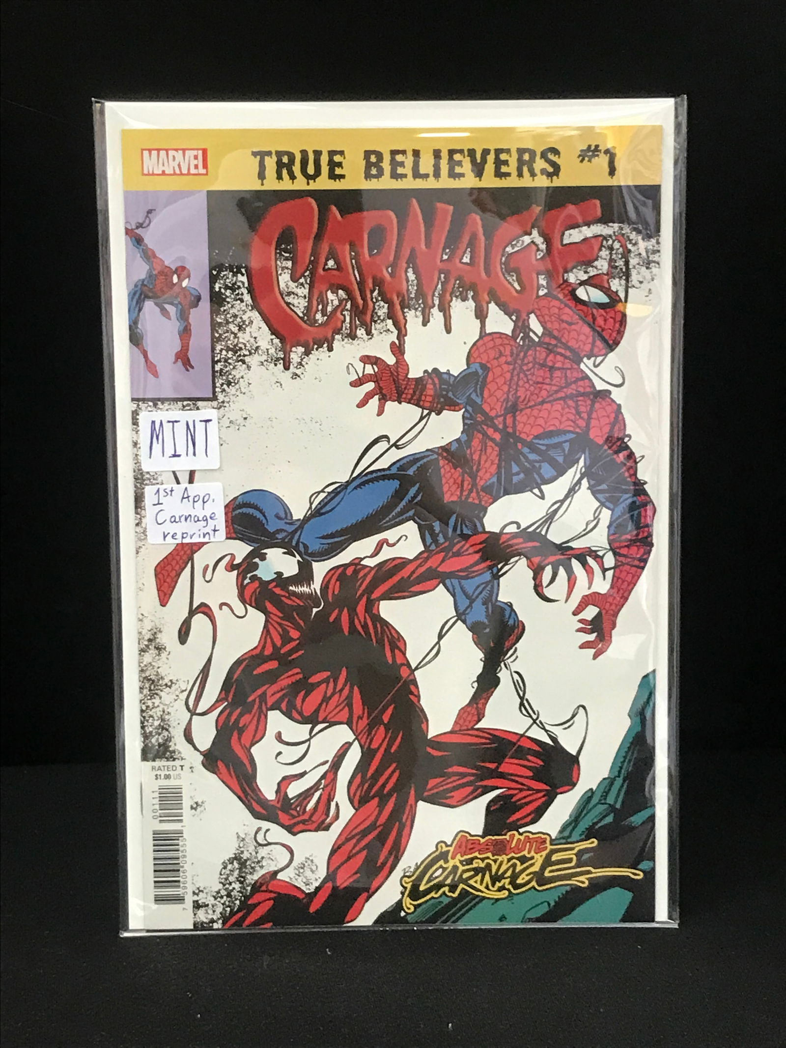 MARVEL COMICS NO.1 TRUE BELIEVERS CARNAGE (1 of 1)