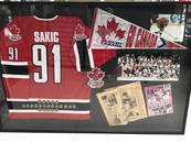 FRAMED 62X42 TEAM CANADA SIGNED MEMORIBILIA