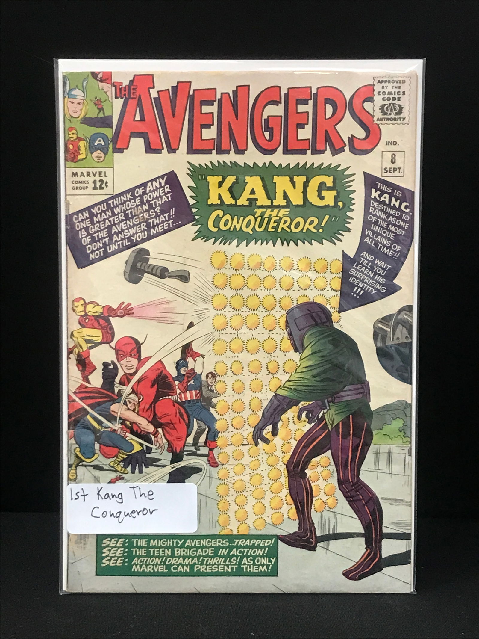 MARVEL COMICS NO.8 THE AVENGERS (1ST APPEARANCE KANG THE CONQUEROR) (1 of 1)