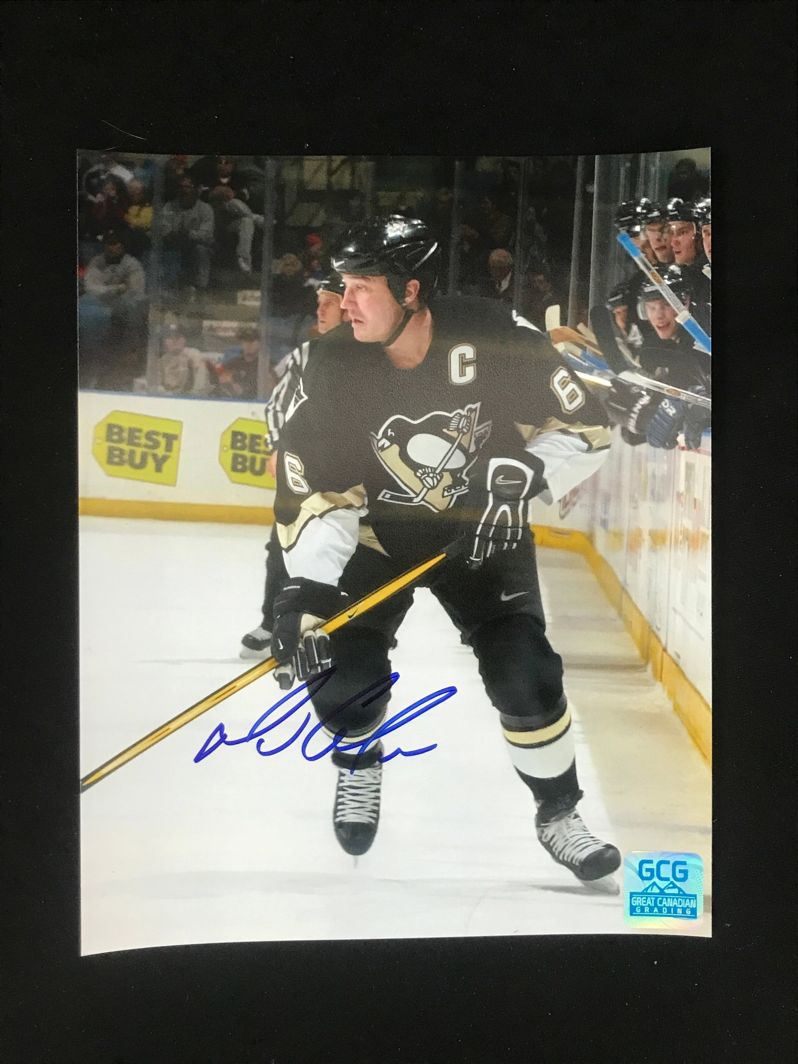 MARIO LEMIEUX SIGNED 8X10 PHOTO GCG COA: Prices are in Canadian dollars