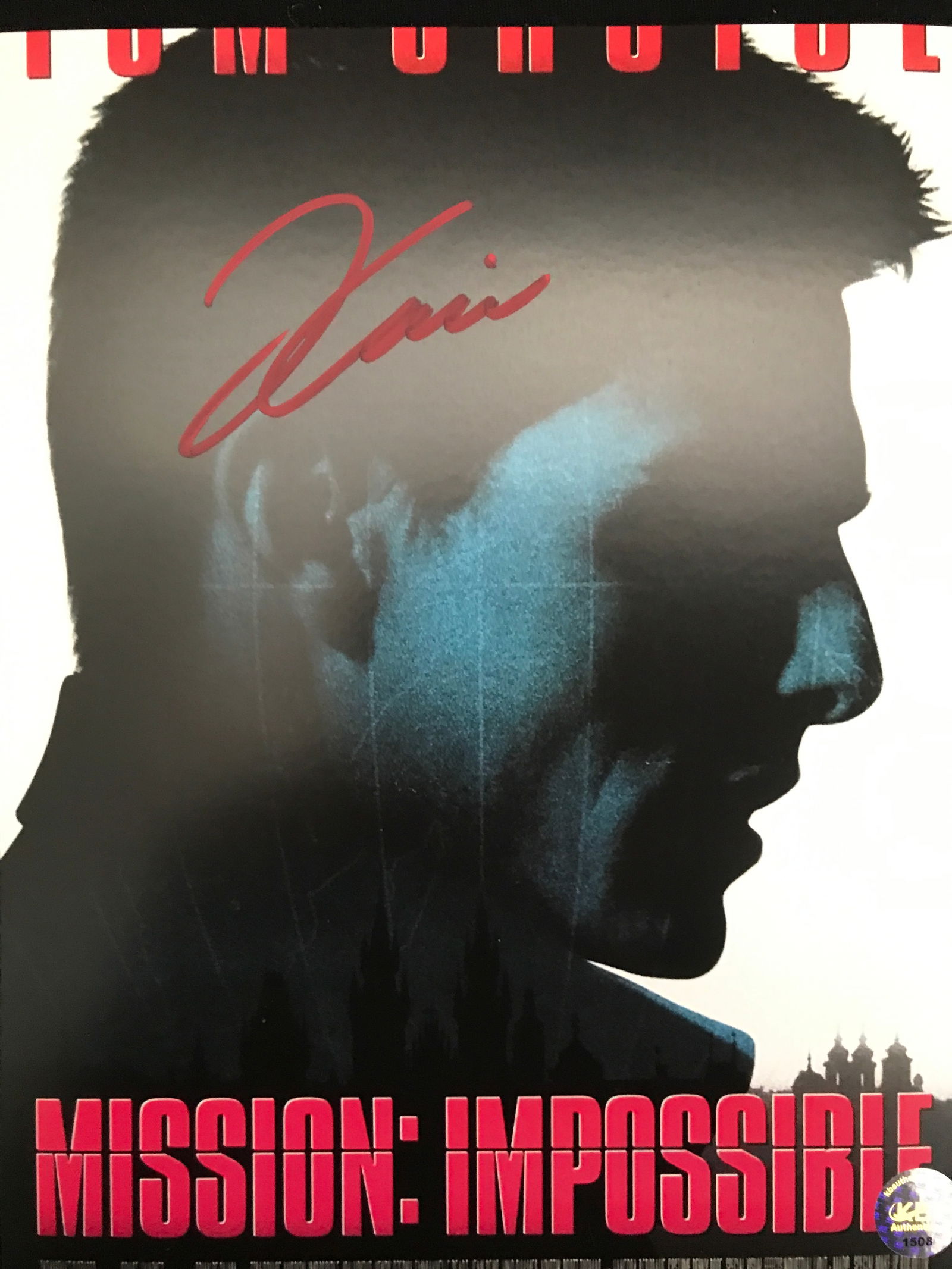 TOM CRUISE SIGNED MISSION IMPOSSIBLE 8X10 PHOTO KB AUTHENTICS COA (1 of 1)