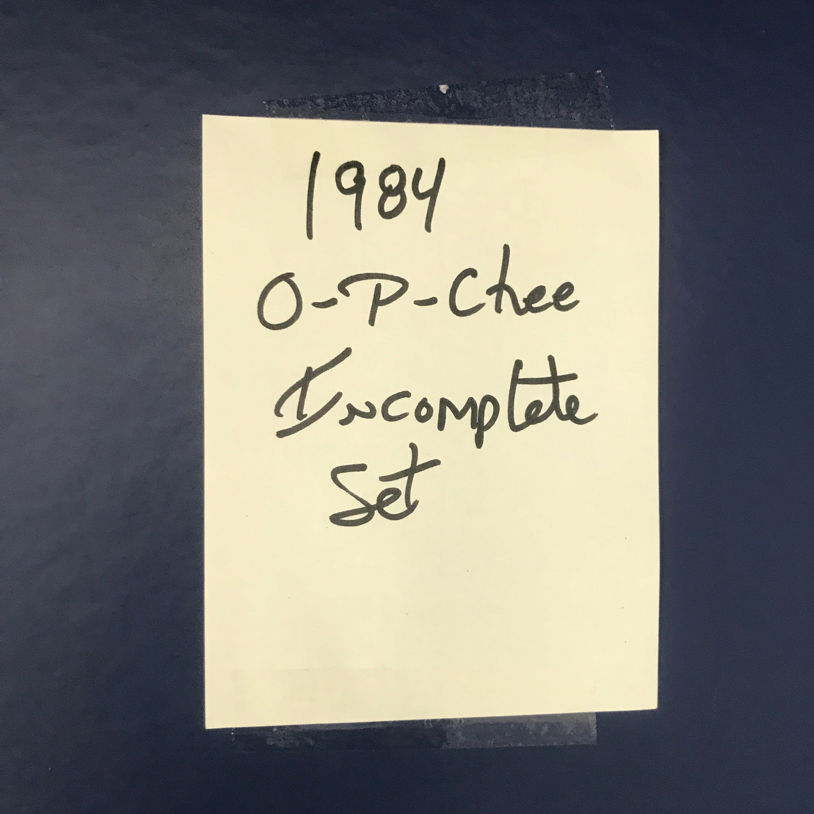 1984 O-PEE-CHEE INCOMPLETE SET: Prices are in Canadian dollars