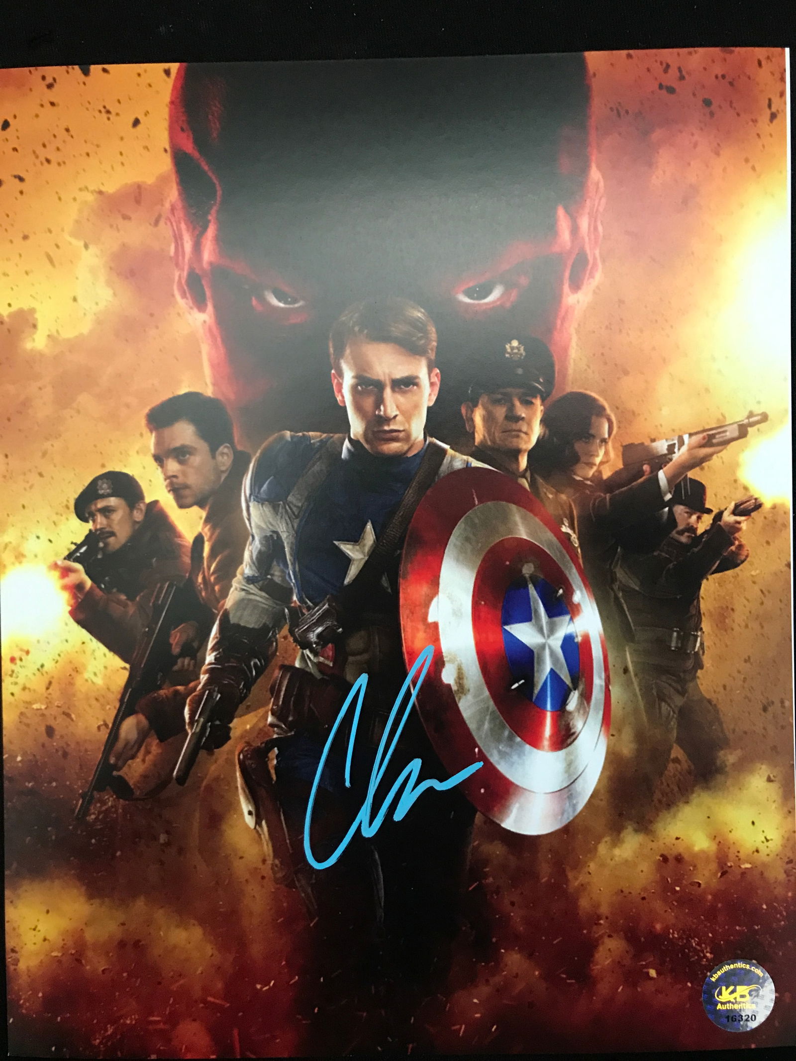 CHRIS EVENS SIGNED 8X10 PHOTO KB AUTHENTICS COA (1 of 1)