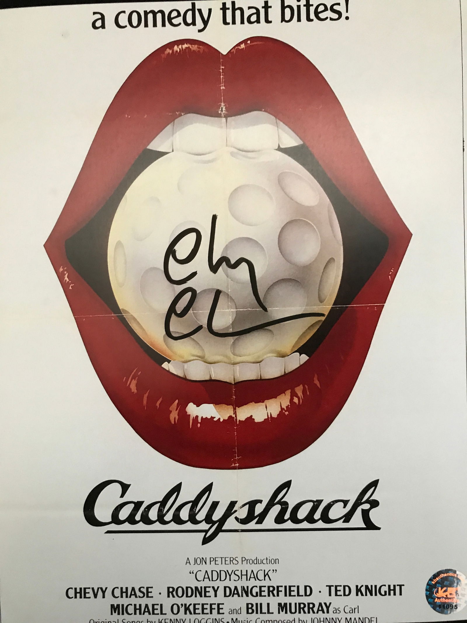 CHEVY CHASE SIGNED CADDYSHACK 8X10 (KB COA) (1 of 1)