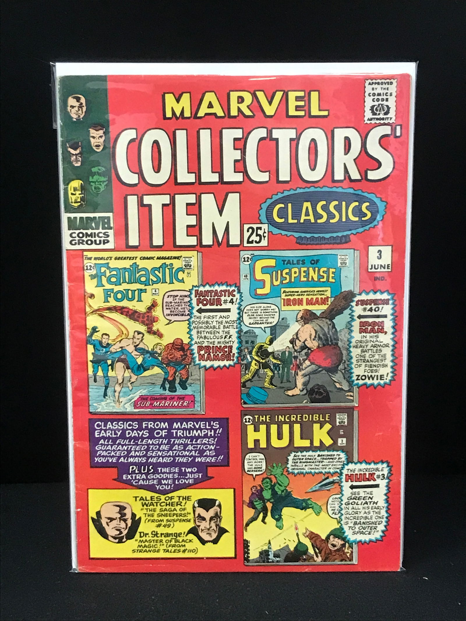 MARVEL COMICS NO.3 MARVEL COLLECTORS ITEM CLASSICS (1 of 1)