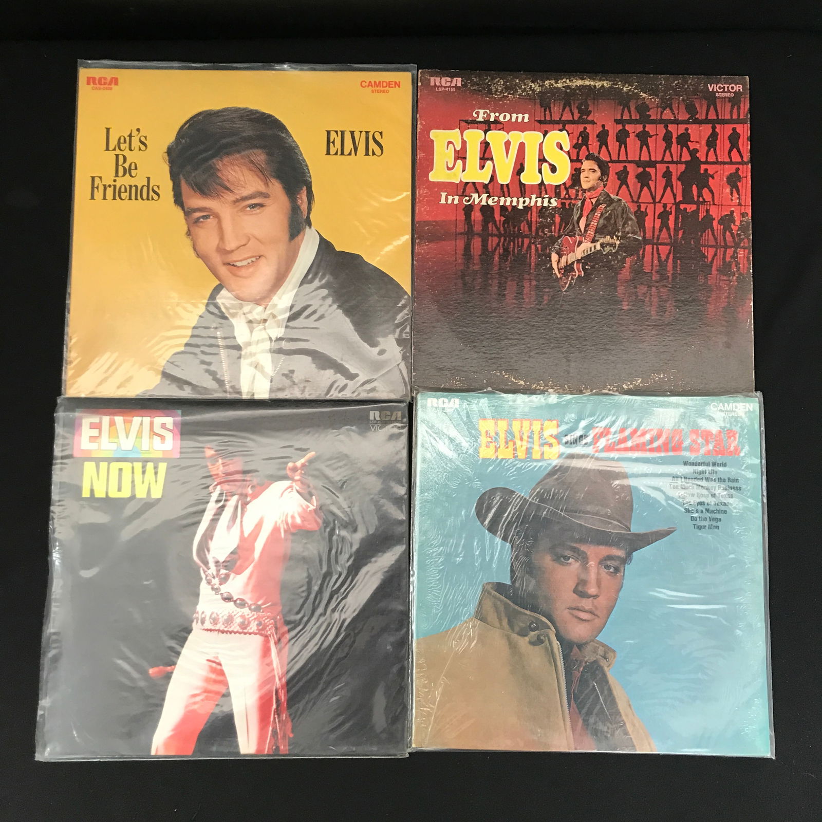 LOT OF 4 VINTAGE ELVIS PRESLEY RECORDS (1 of 1)