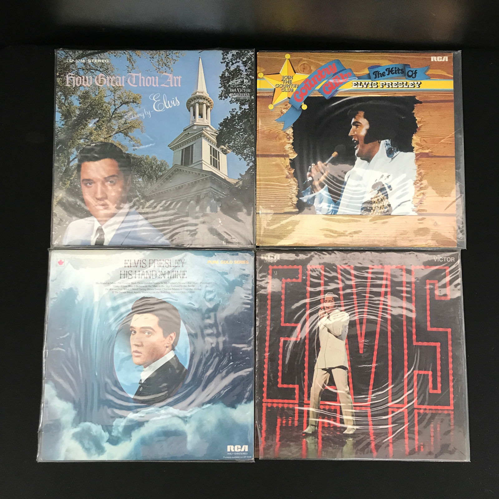 LOT OF 4 VINTAGE ELVIS PRESLEY RECORDS (1 of 1)