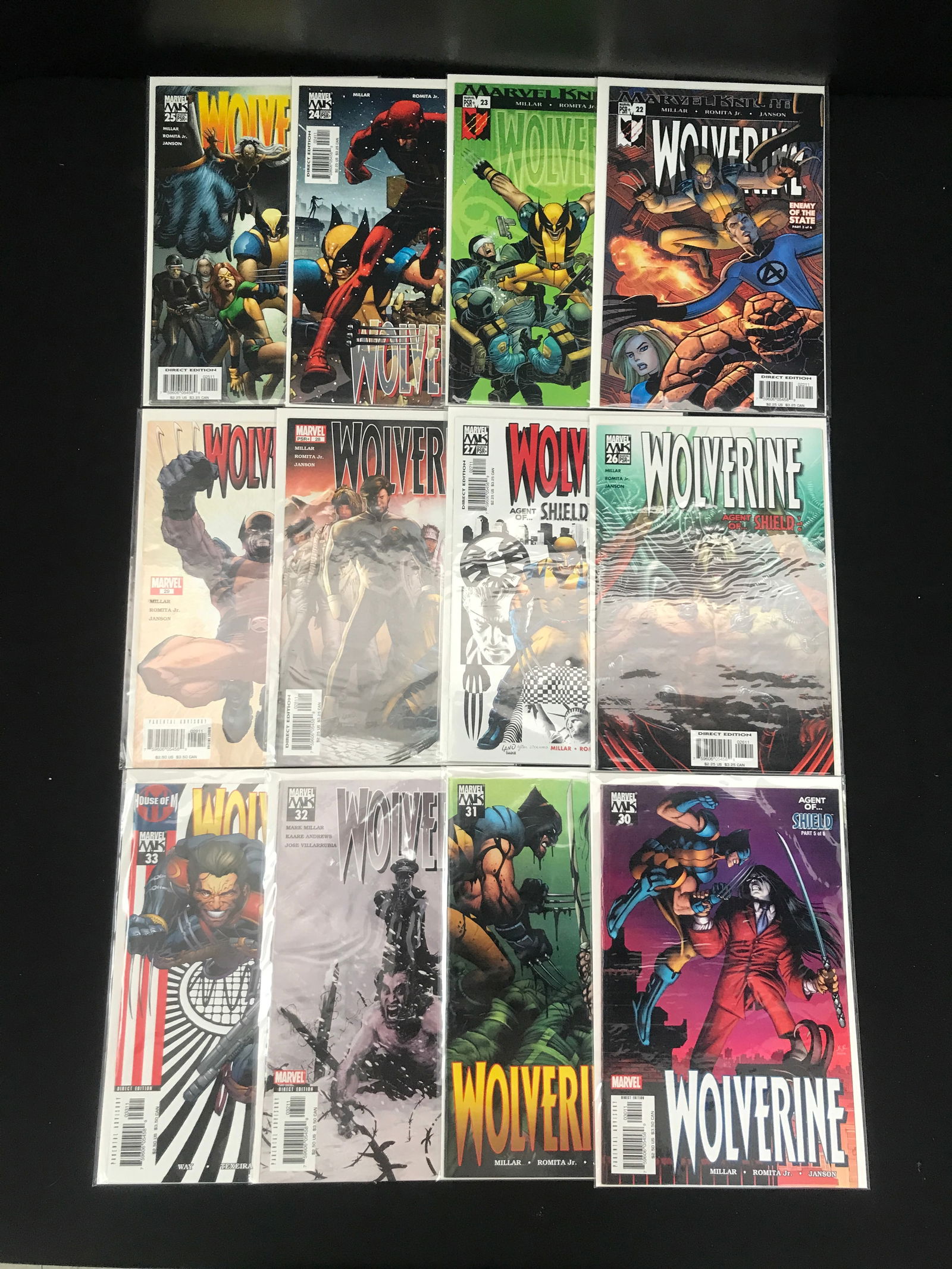 LOT OF 12 WOLVERINE COMICS (MARVEL COMICS) (1 of 1)