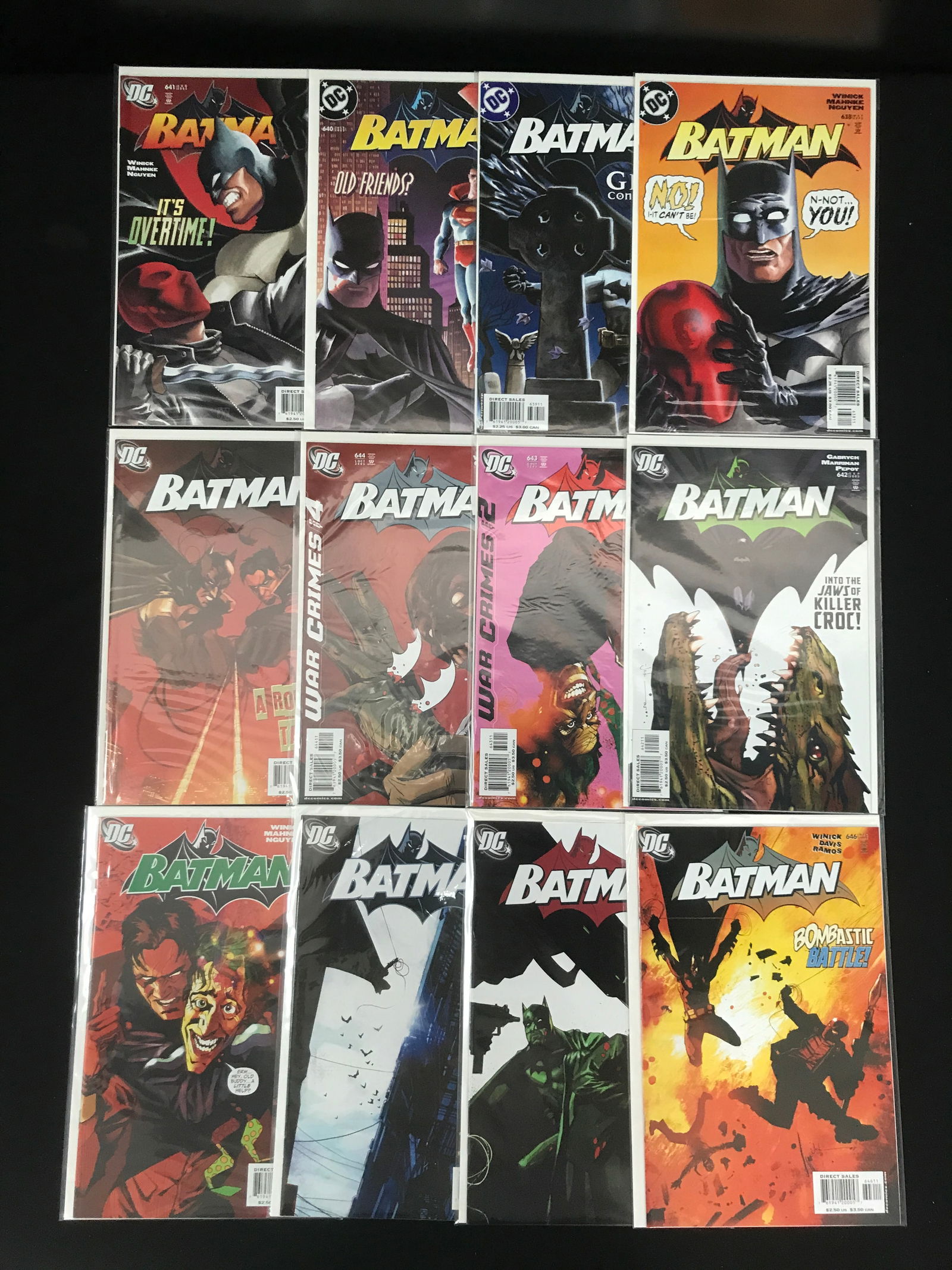 LOT OF 12 BATMAN COMICS (MARVEL COMICS) (1 of 1)
