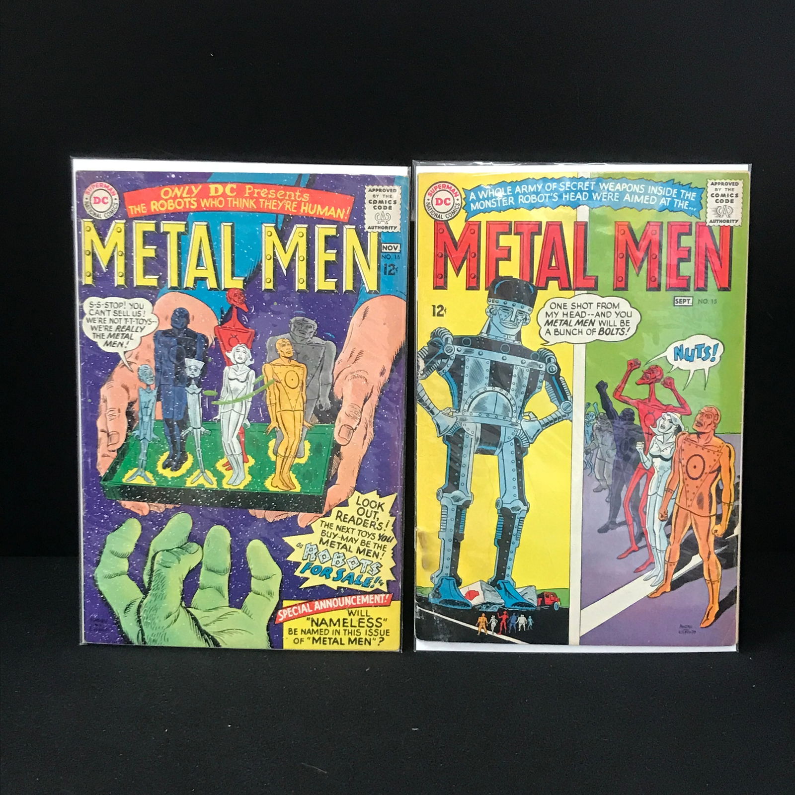 LOT OF 2 METAL MEN COMICS (DC COMICS) (1 of 1)