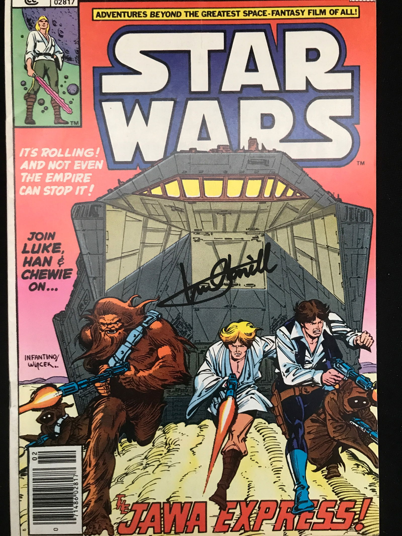 MARK HAMILL SIGNED STAR WARS COMIC (1 of 1)