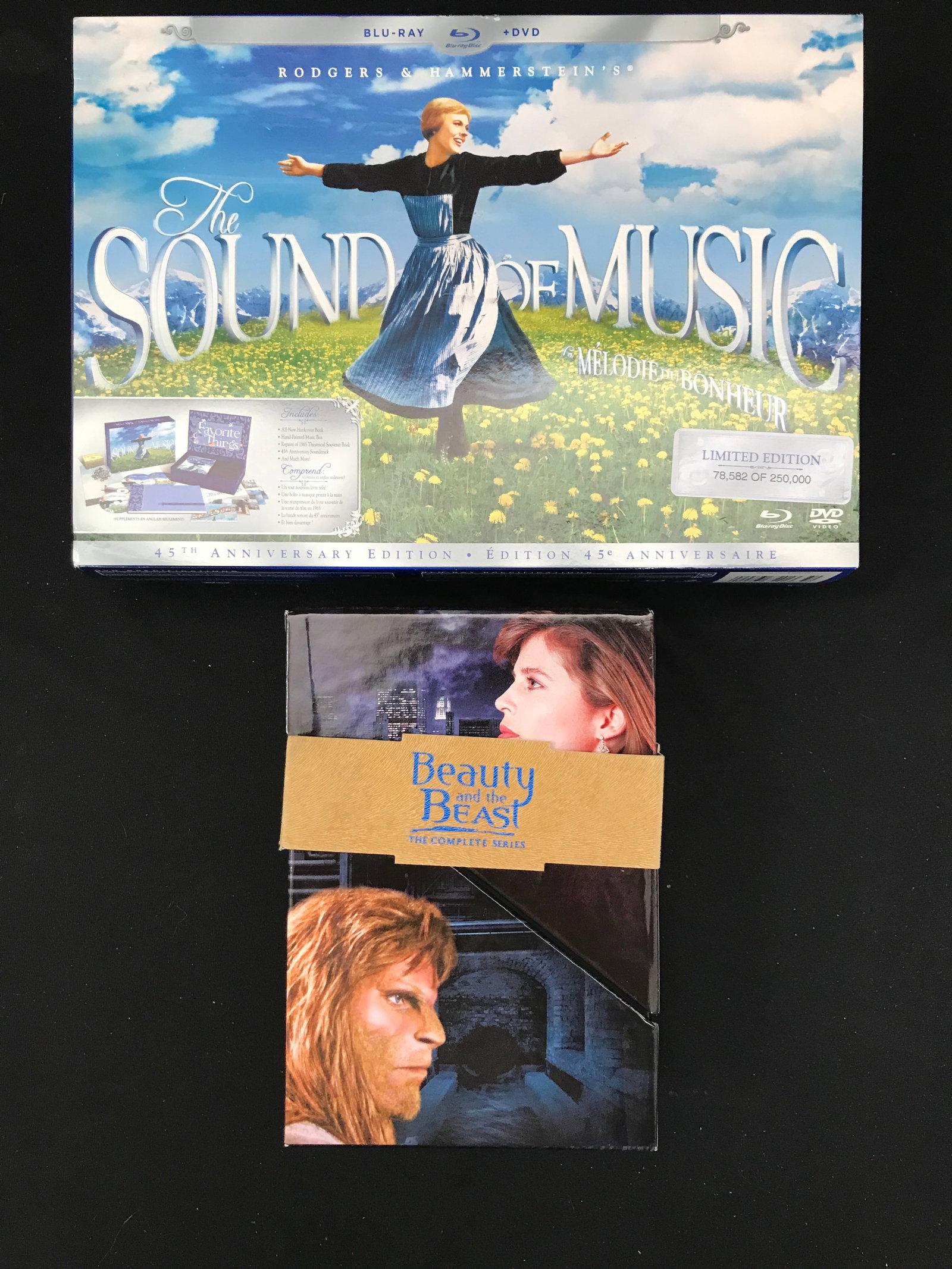 SOUND OF MUSIC 45TH ANNIVERSARY LIMITED EDITION BOX SET AND BEAUTY AND THE BEST COMPLETE SERIES: Prices are in Canadian dollars
