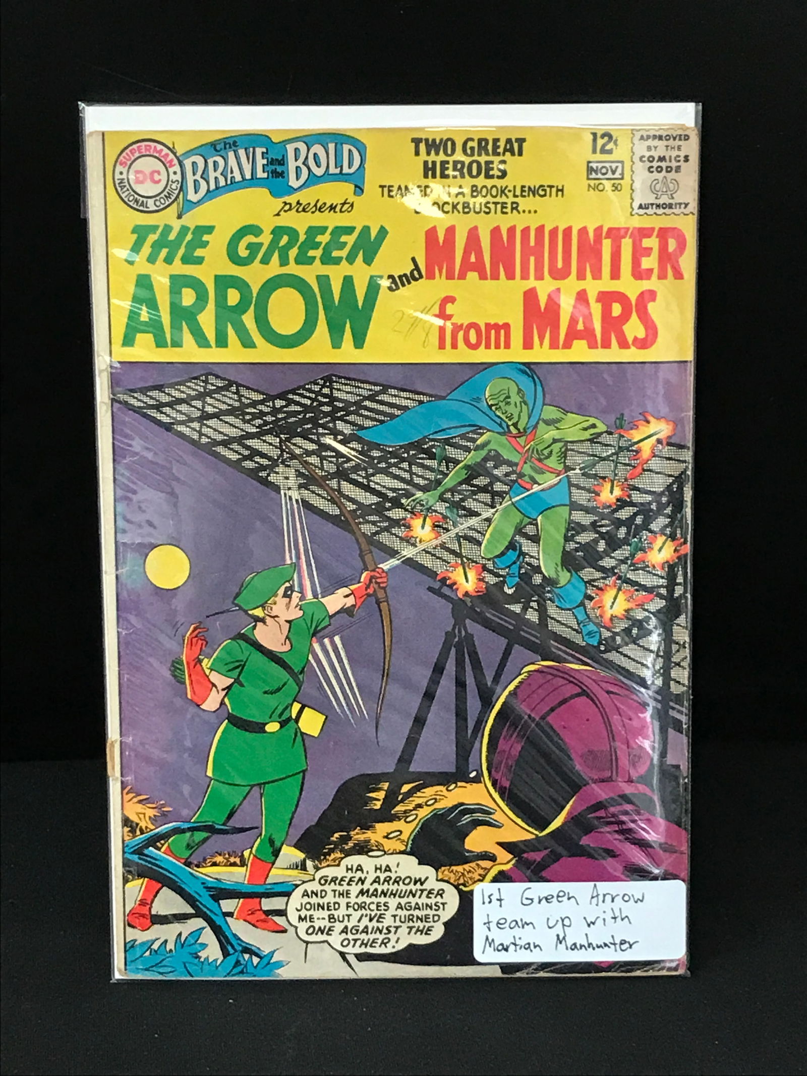 DC COMICS NO.50 THE GREEN ARROW AND MANHUNTER FROM MARS (1 of 1)