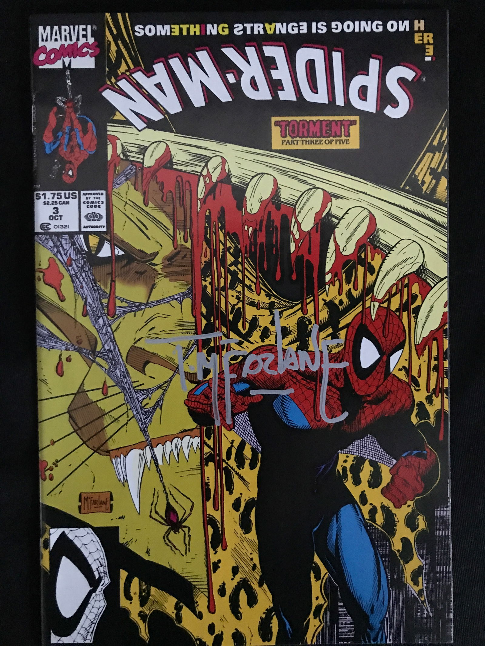 TODD MCFARLANE SIGNED MARVEL COMICS SPIDER-MAN COMIC BOOK: Prices are in Canadian dollars