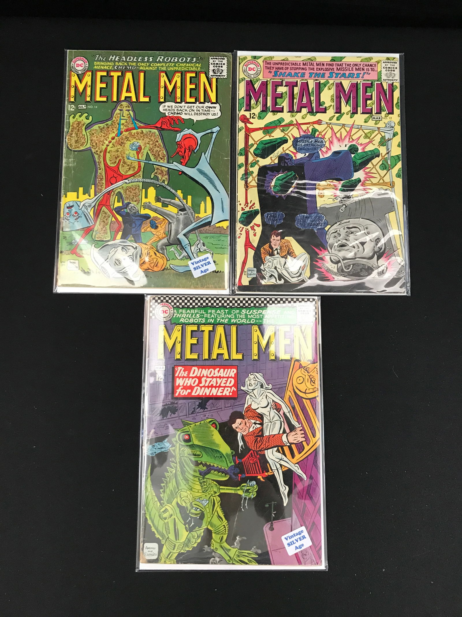 LOT OF 3 METAL MEN COMICS (DC COMICS) (1 of 1)