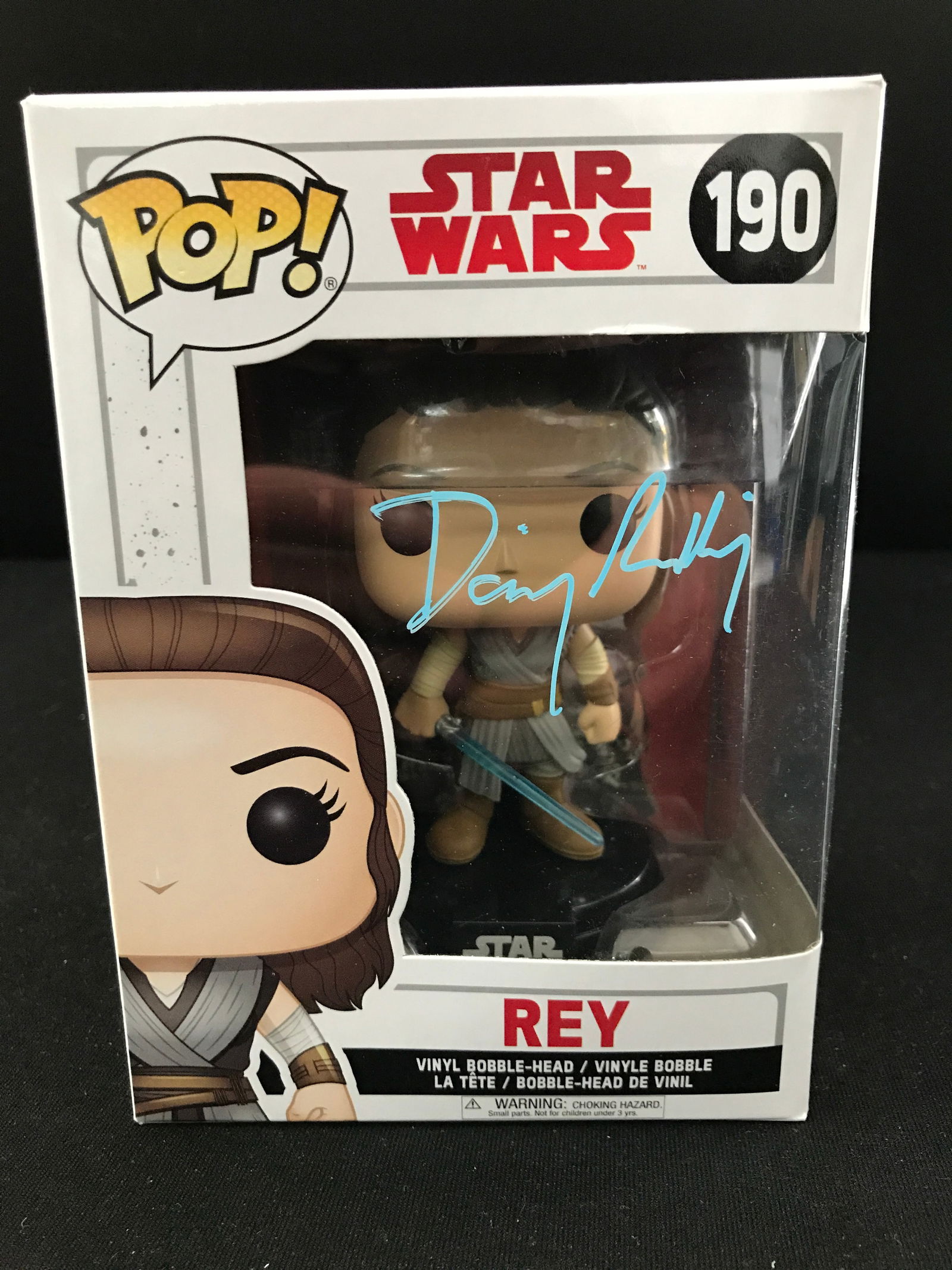 DAISY RIDLEY SIGNED REY FUNKO POP (KB COA) (1 of 2)